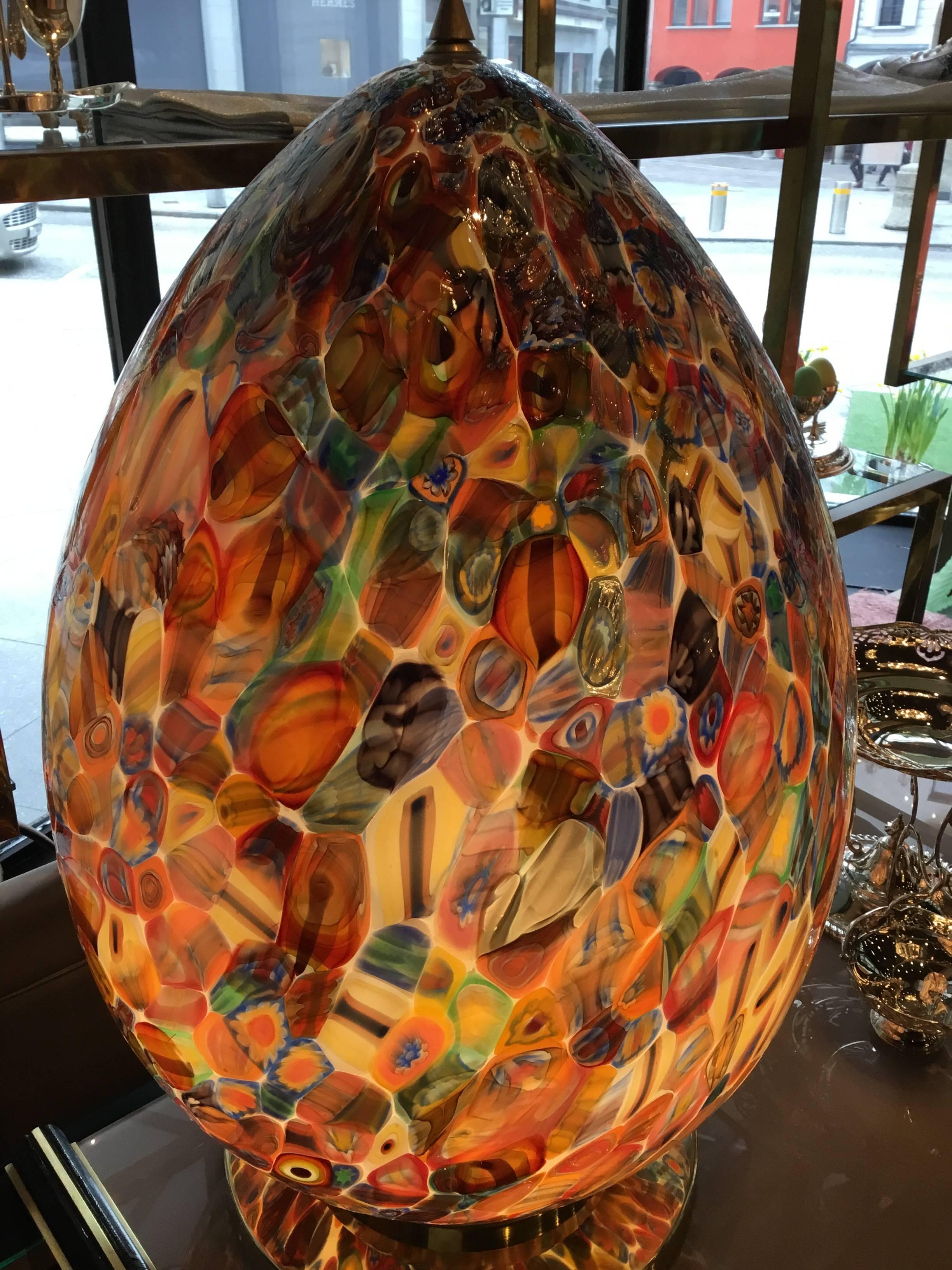 Lampe de table en verre de Murano Excellent état à Pambio Noranco, CH