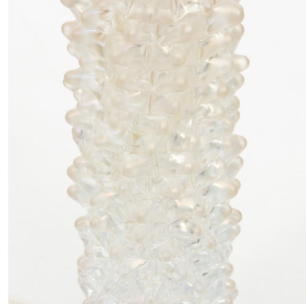 Italian Murano Glass Opaline Table Lamp