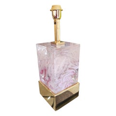 Lámpara de mesa de cristal de Murano