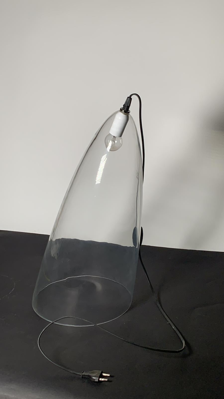 Lampe de table en verre de Murano modèle Ghost par Angelo Mangiarotti pour Skipper, Italie en vente 4