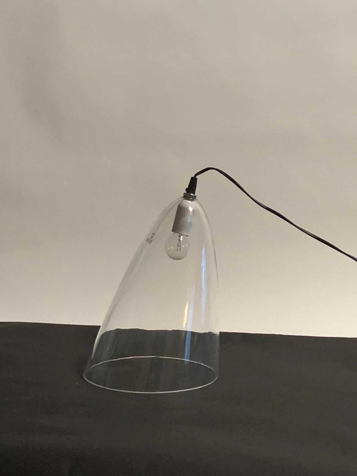 Lampe de table en verre de Murano modèle Ghost par Angelo Mangiarotti pour Skipper, Italie en vente 5