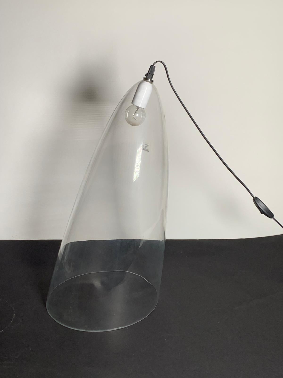 Verre de Murano Lampe de table en verre de Murano modèle Ghost par Angelo Mangiarotti pour Skipper, Italie en vente