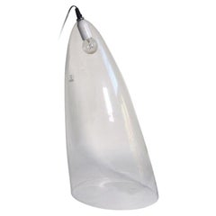 Used Murano Glass Table Lamp Ghost Model by Angelo Mangiarotti for Skipper, Italy