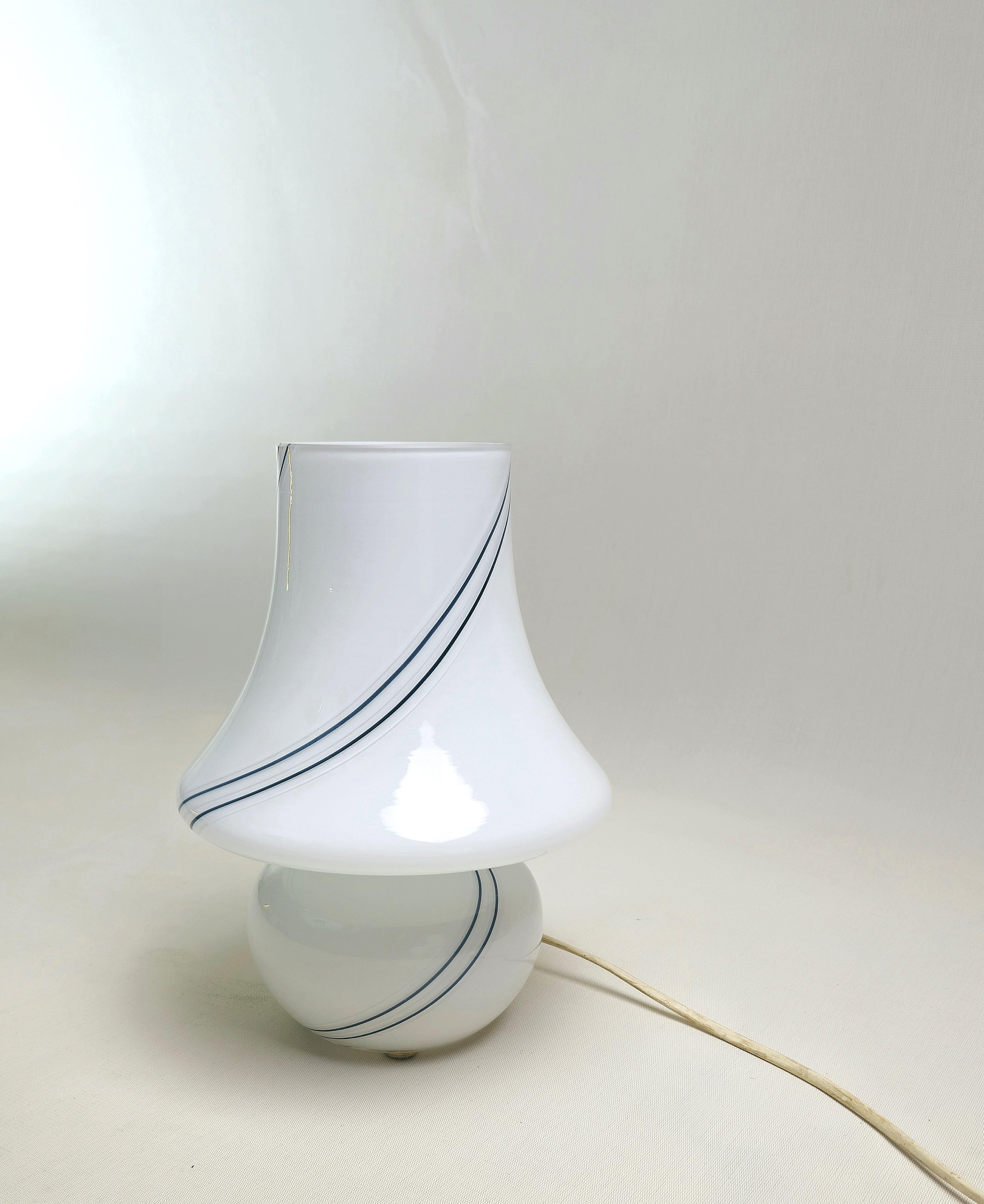 Murano Glass Table Lamp Gino Vistosi Venini Midcentury Modern Italy 1960s For Sale 6