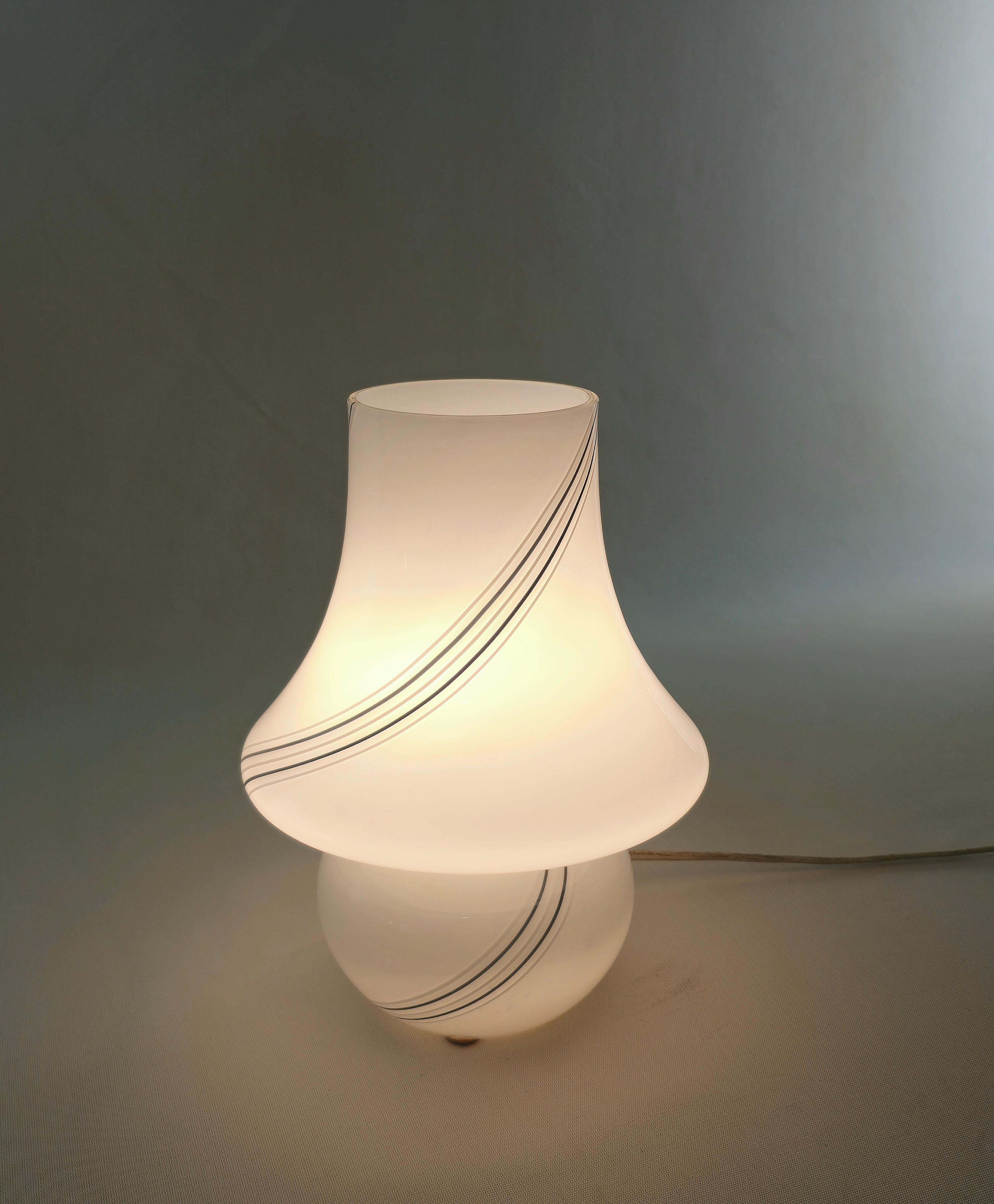 Murano Glass Table Lamp Gino Vistosi Venini Midcentury Modern Italy 1960s For Sale 2
