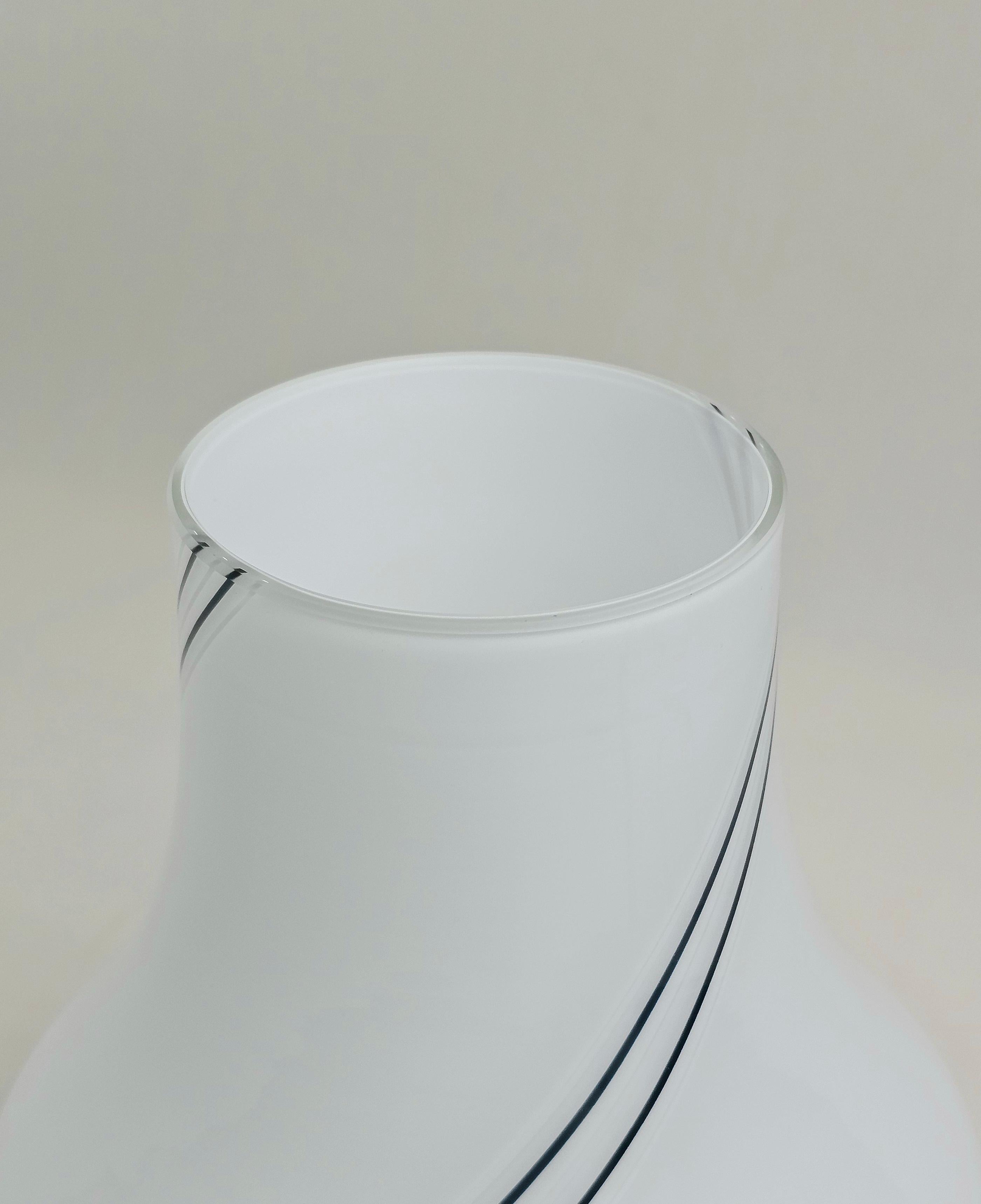 Murano Glass Table Lamp Gino Vistosi Venini Midcentury Modern Italy 1960s For Sale 3