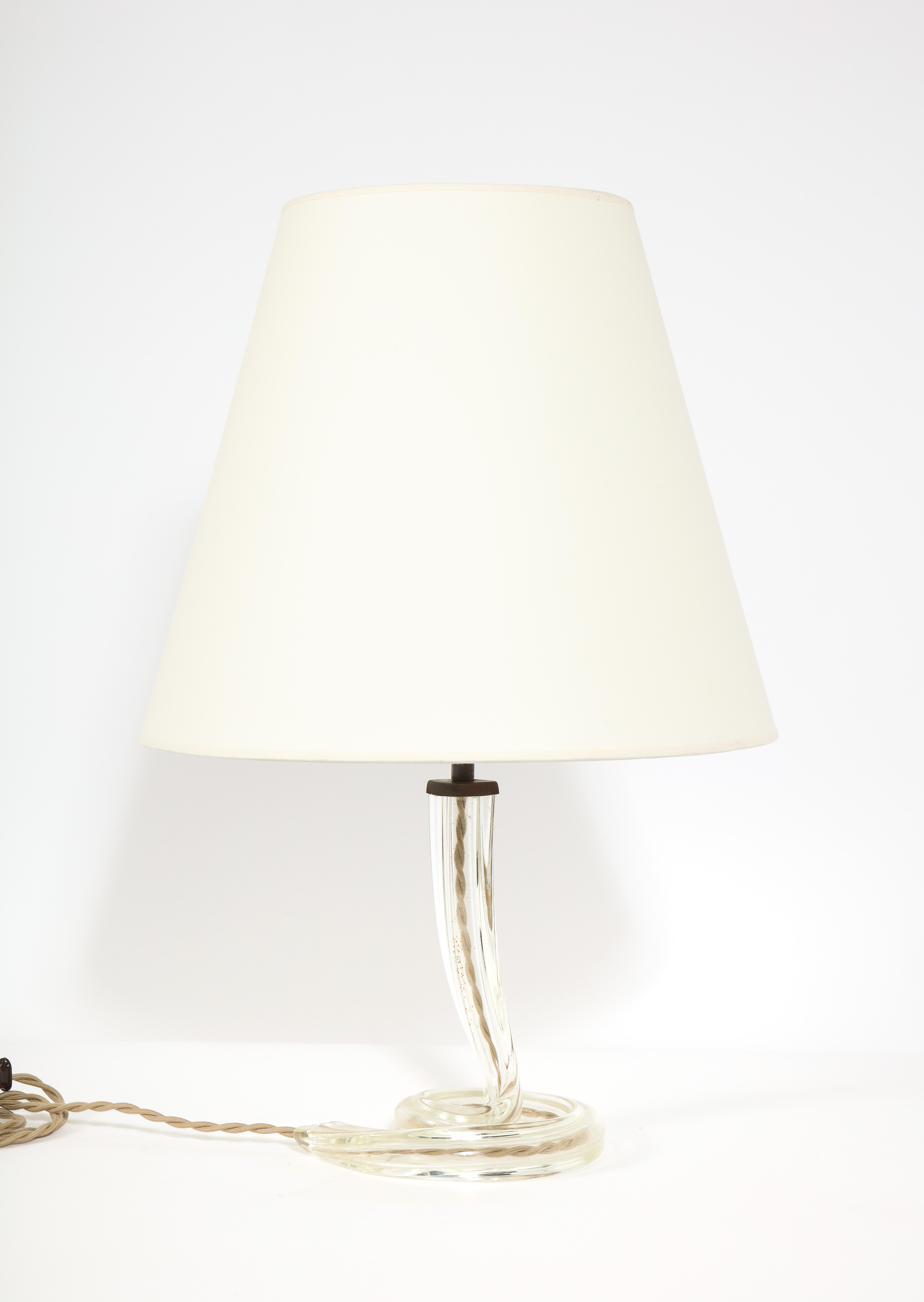 Mid-Century Modern Murano Glass Table Lamp, Italy 1960s
