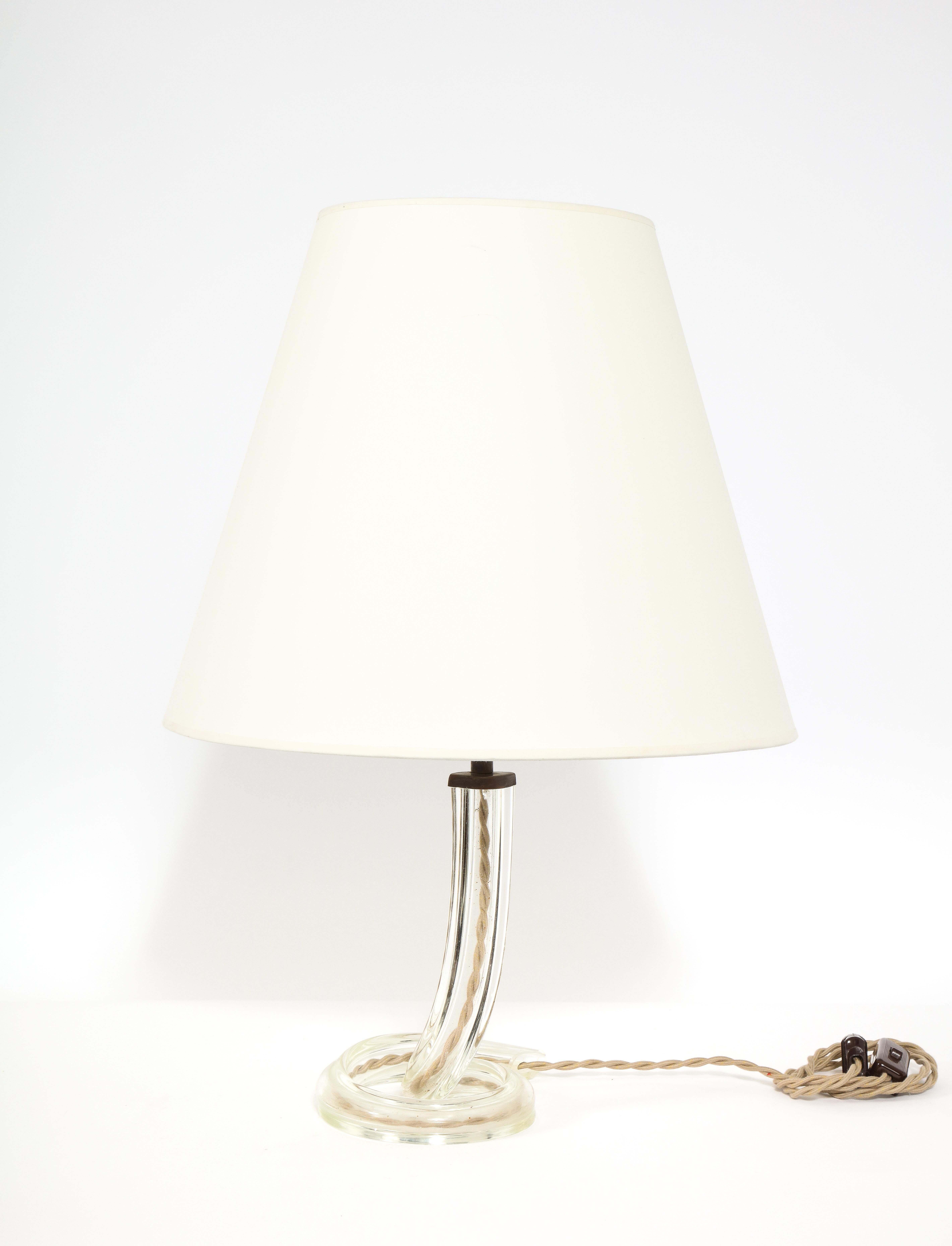 Italian Murano Glass Table Lamp, Italy 1960s