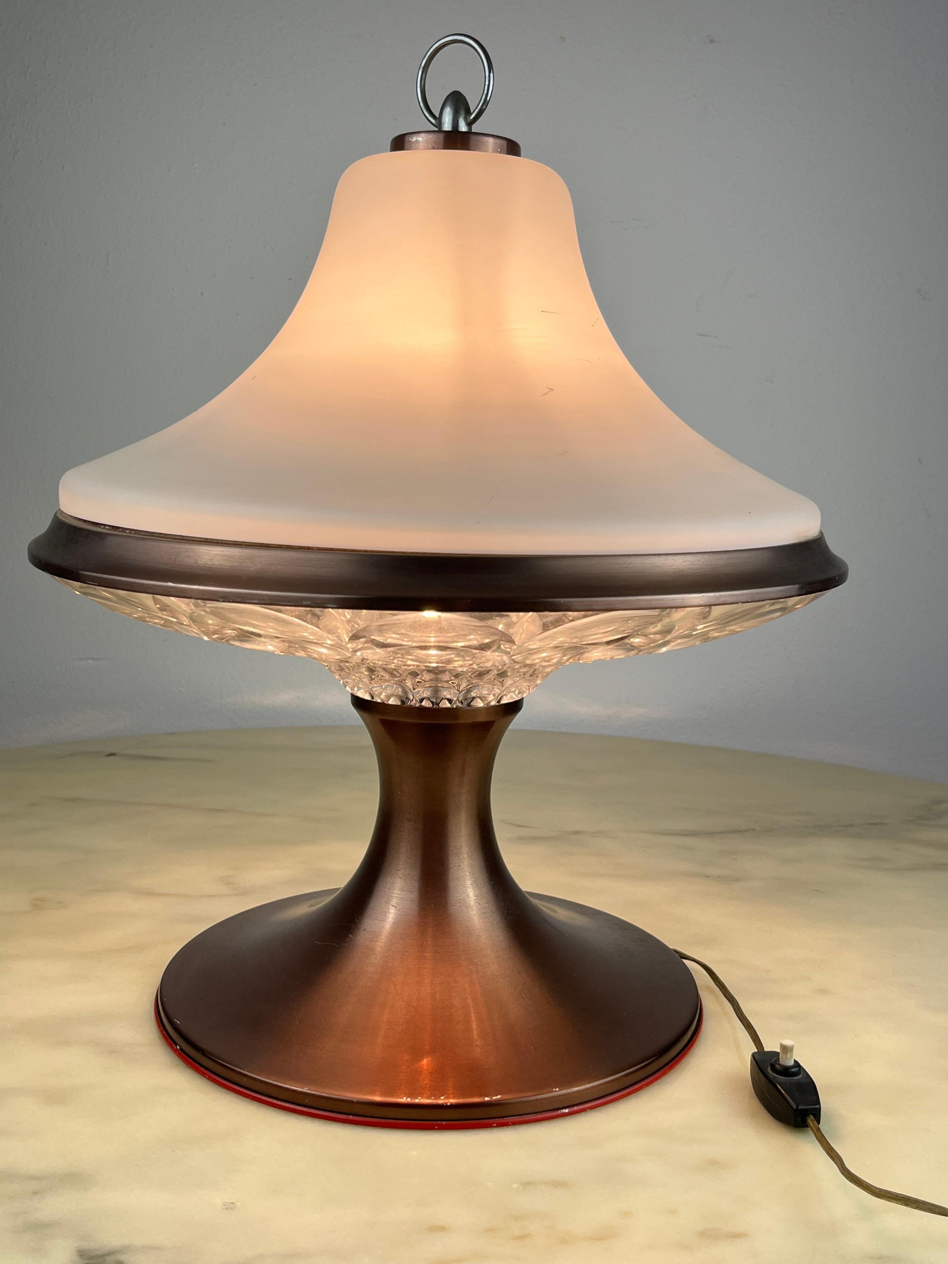 Murano Glas Tischlampe, Italien, 1960er Jahre im Angebot 1