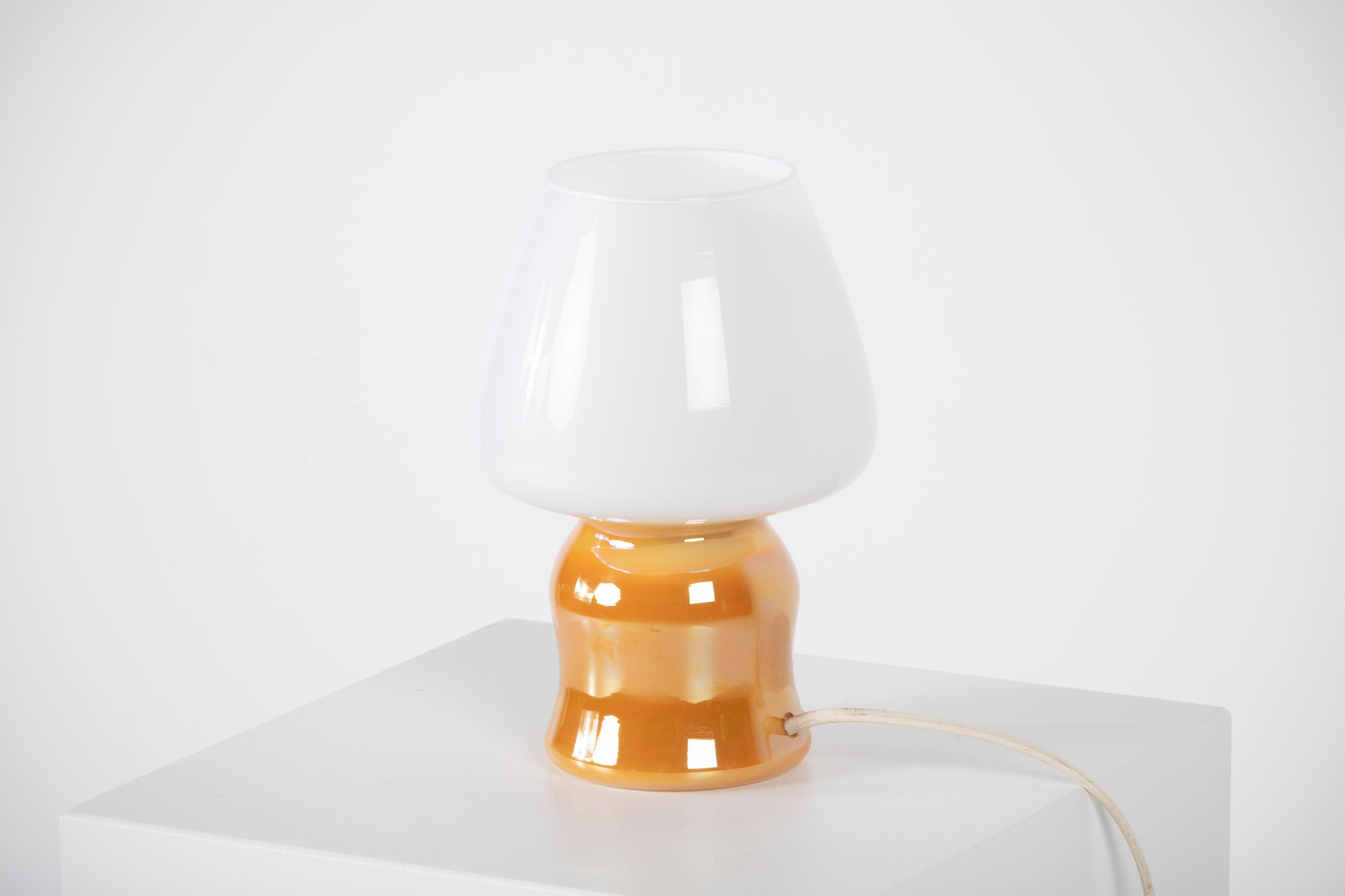 allure glass table lamp