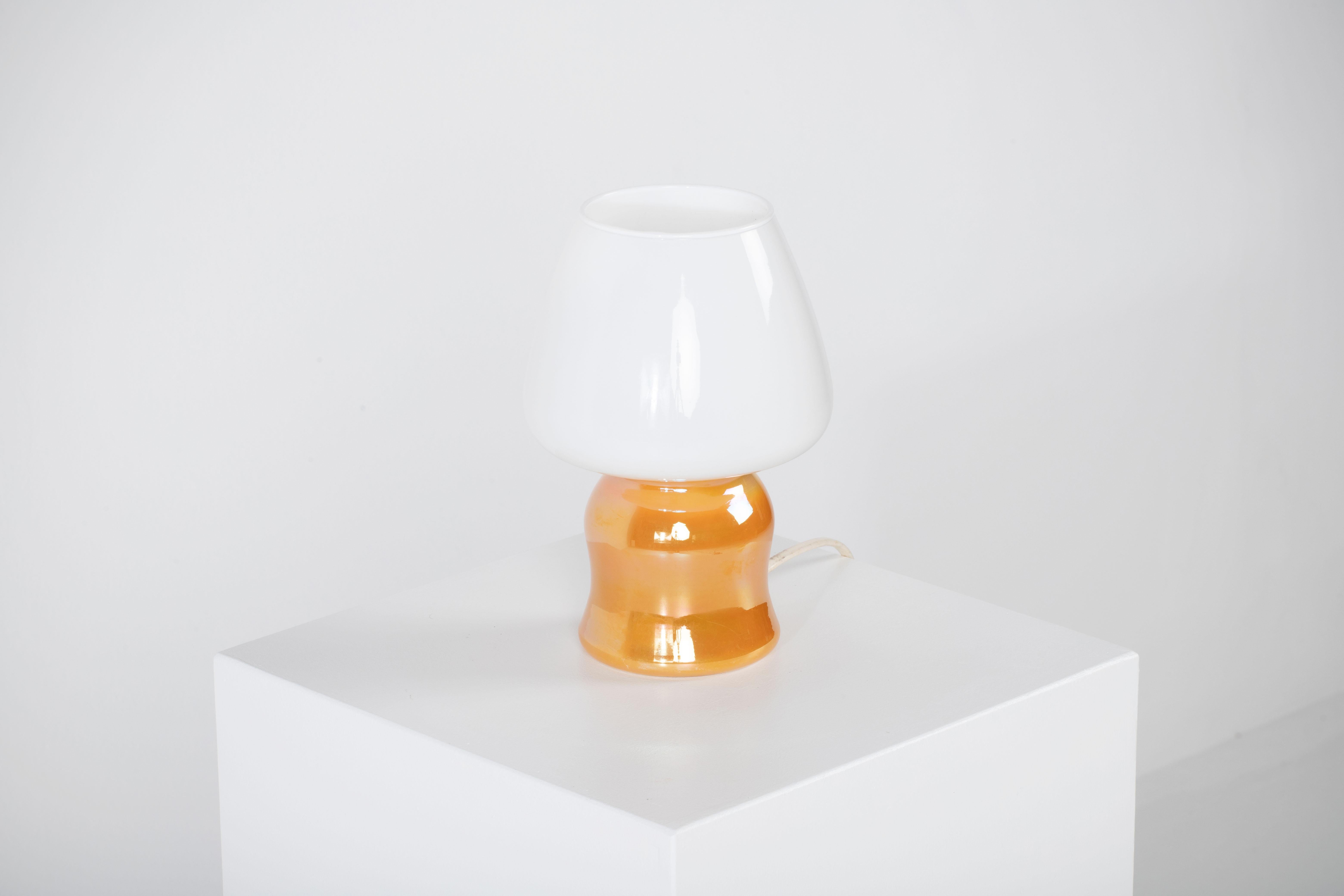 Murano Glass Table Lamp, Italy, 1970 In Good Condition For Sale In Wiesbaden, DE