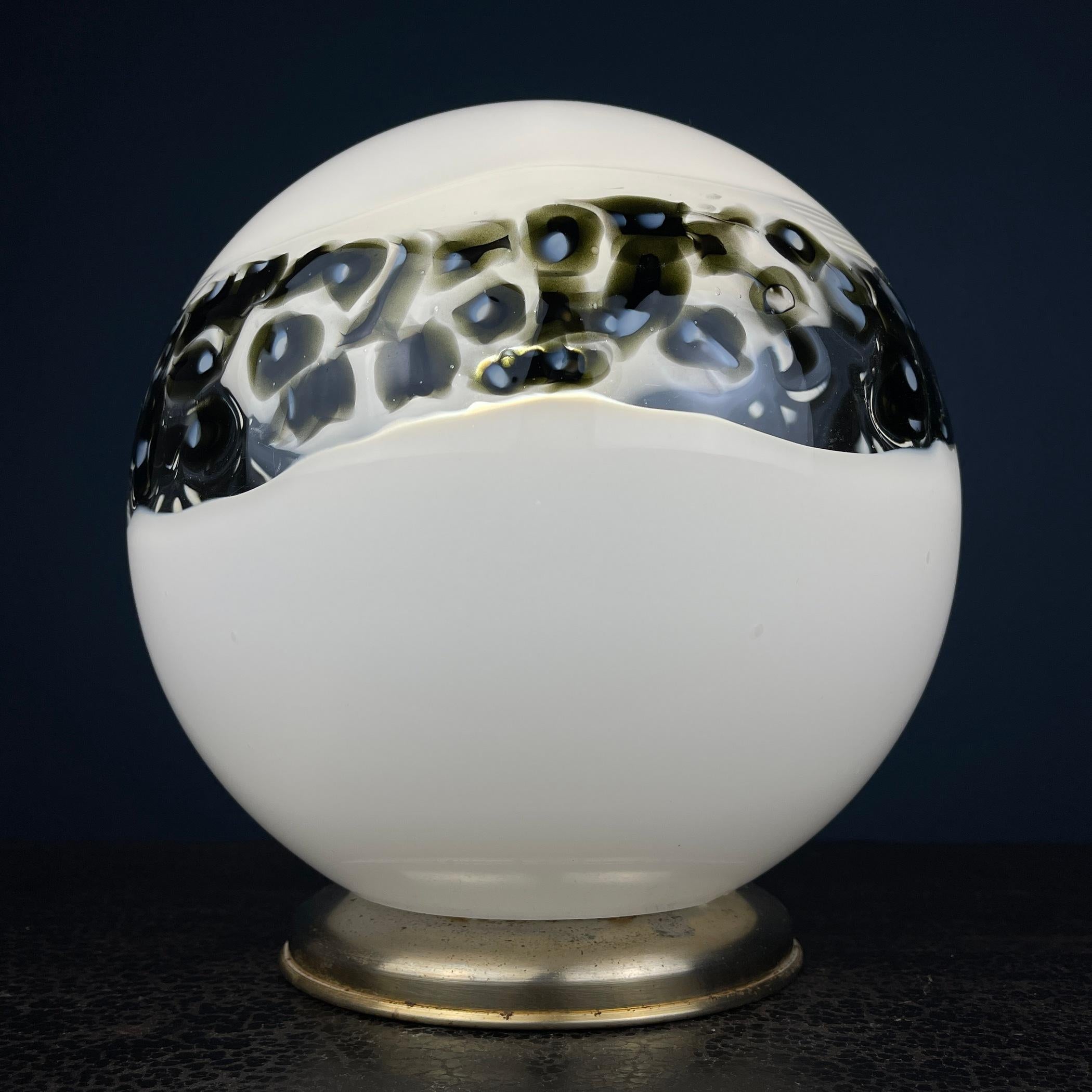 Murano Glass Table Lamp Italy 1970s For Sale 6
