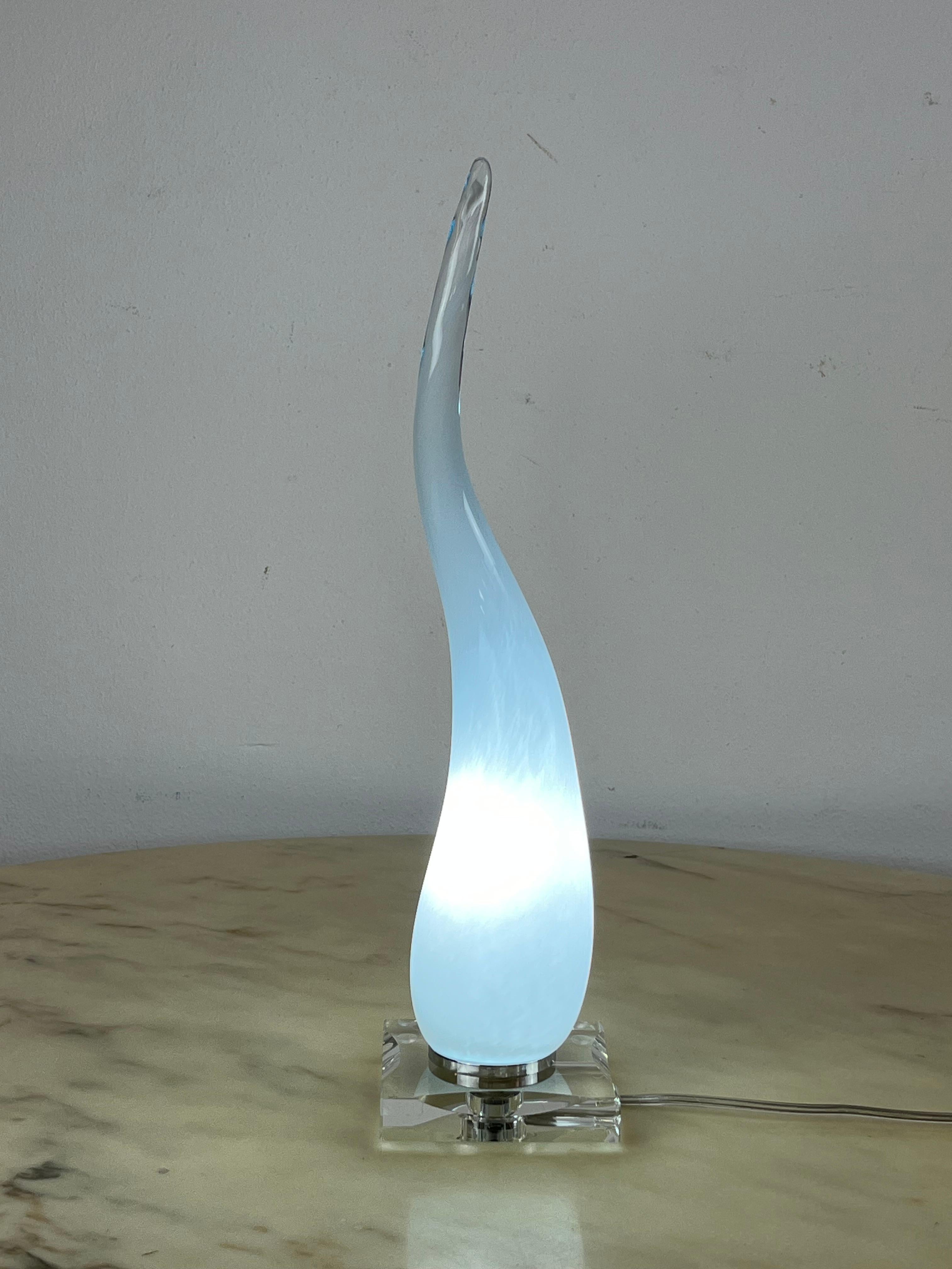 Murano Glas Tischlampe, Italien, 1990er Jahre (Italienisch) im Angebot