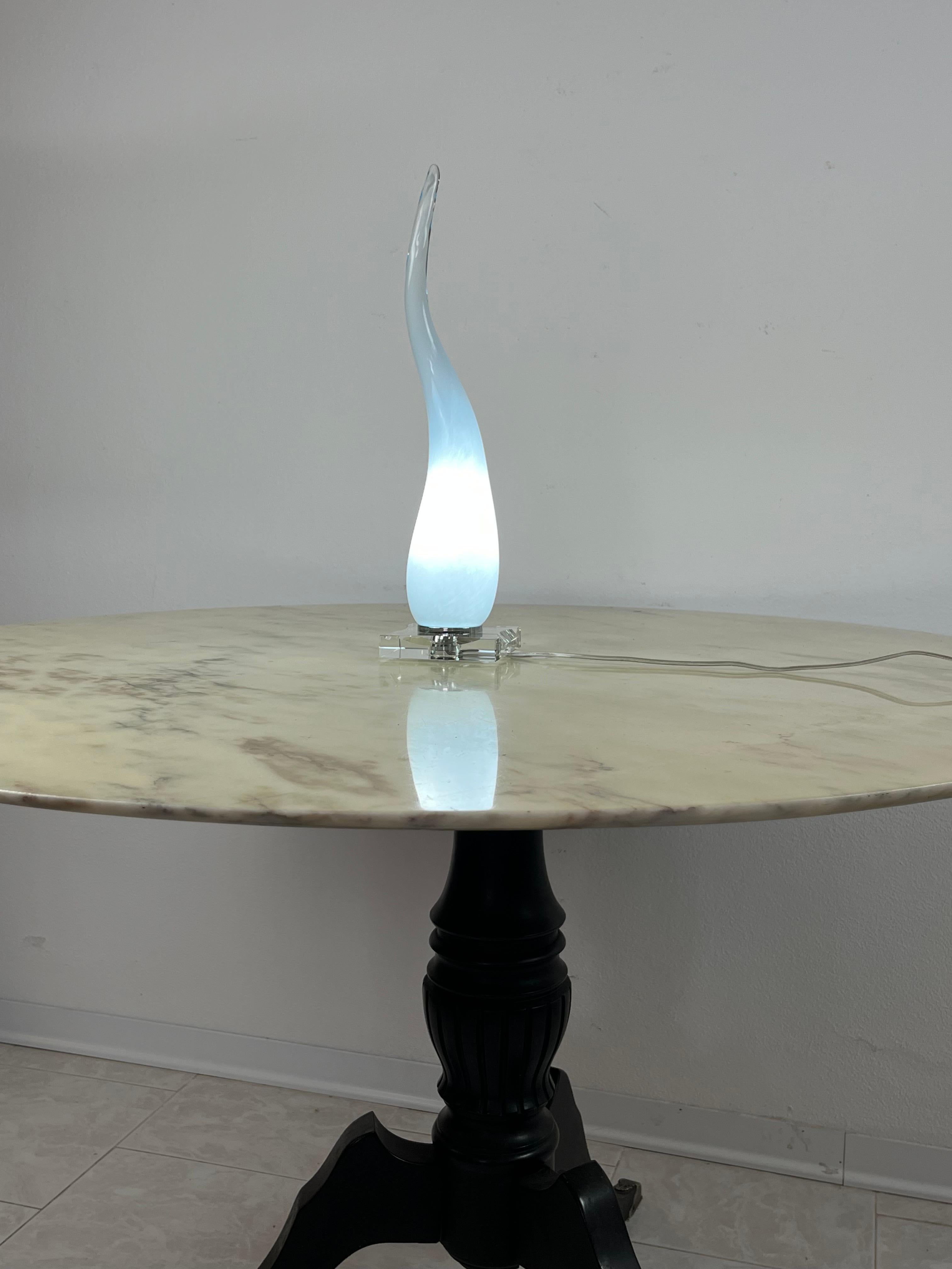 Murano Glas Tischlampe, Italien, 1990er Jahre (Muranoglas) im Angebot