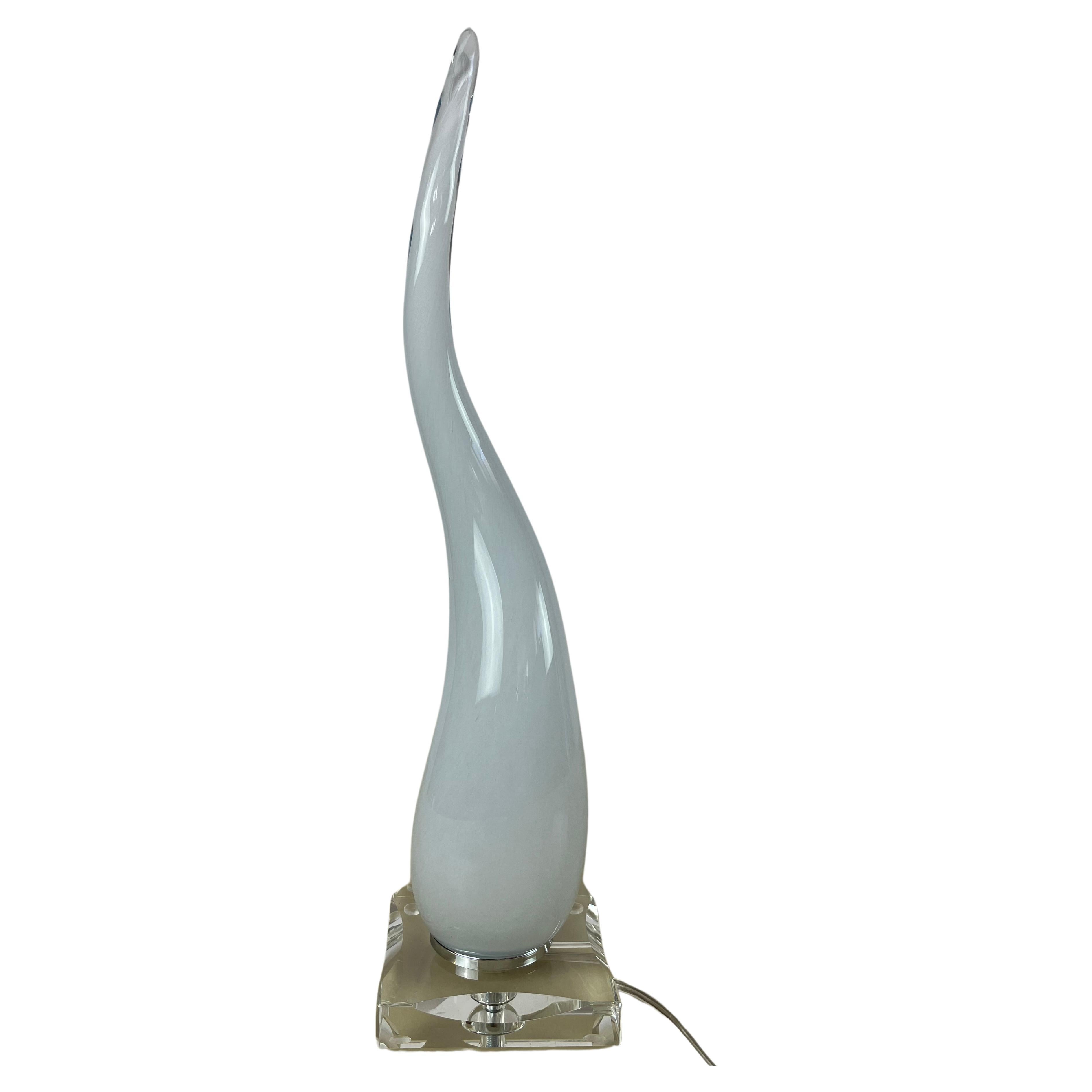 Murano Glas Tischlampe, Italien, 1990er Jahre im Angebot