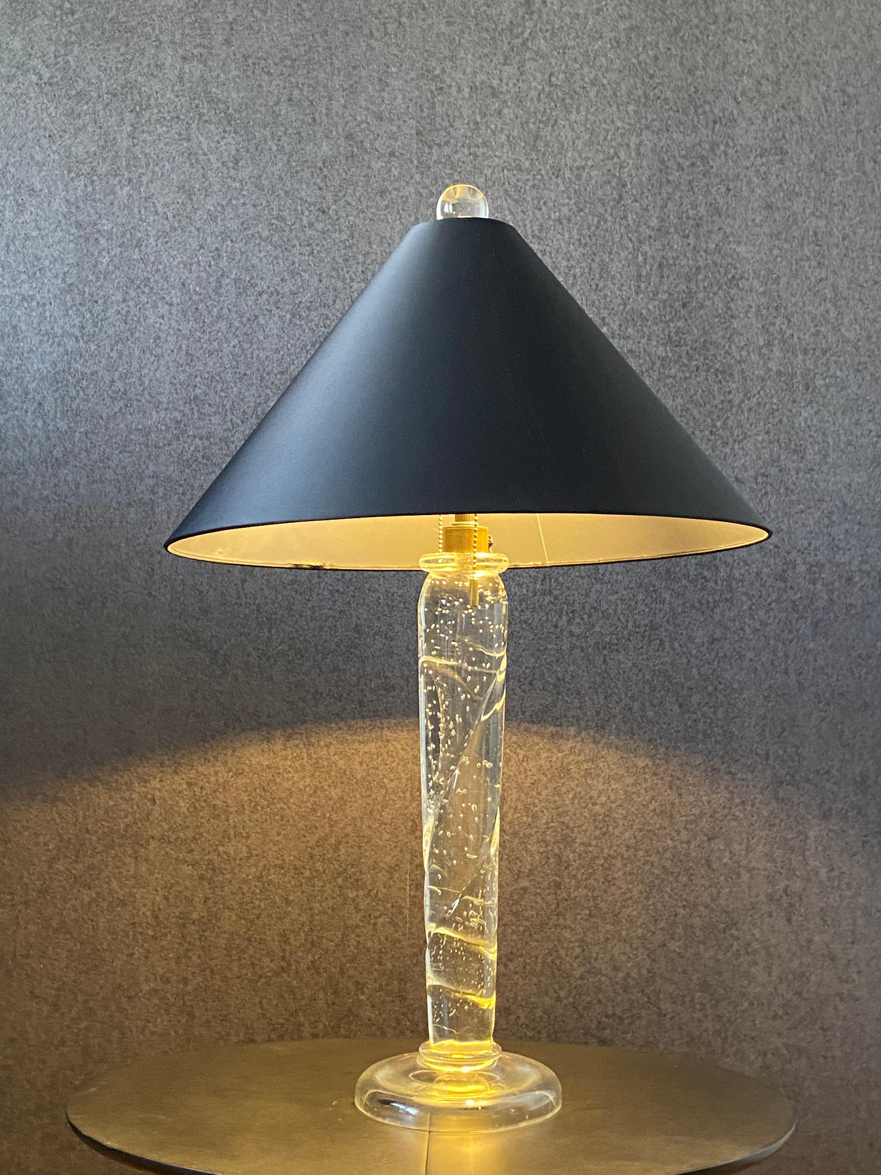 Italian Murano Glass Table Lamp John Hutton for Donghia For Sale
