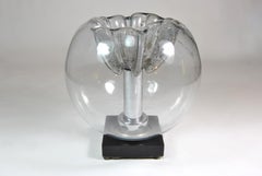 Lampe de table en verre de Murano Mazzega, Italie, 1970