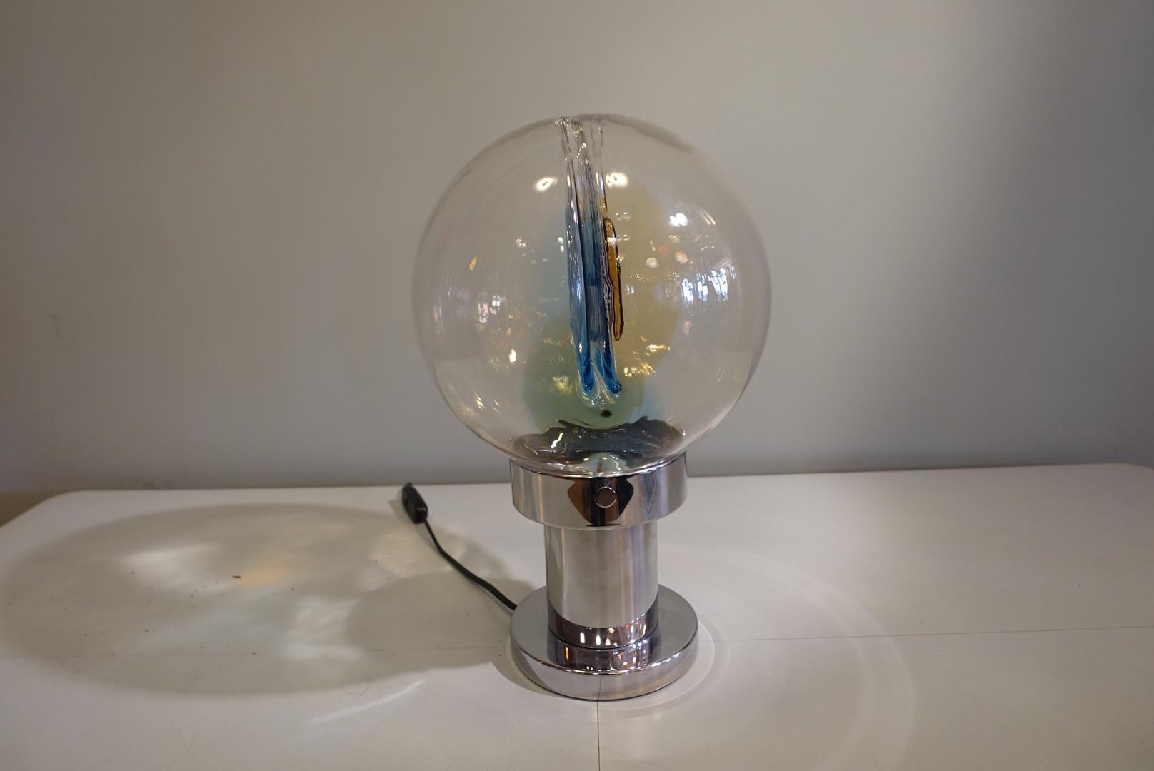 Murano Glass Table Lamp Membrana Series by Toni Zuccheri for Venini, circa 1960 4