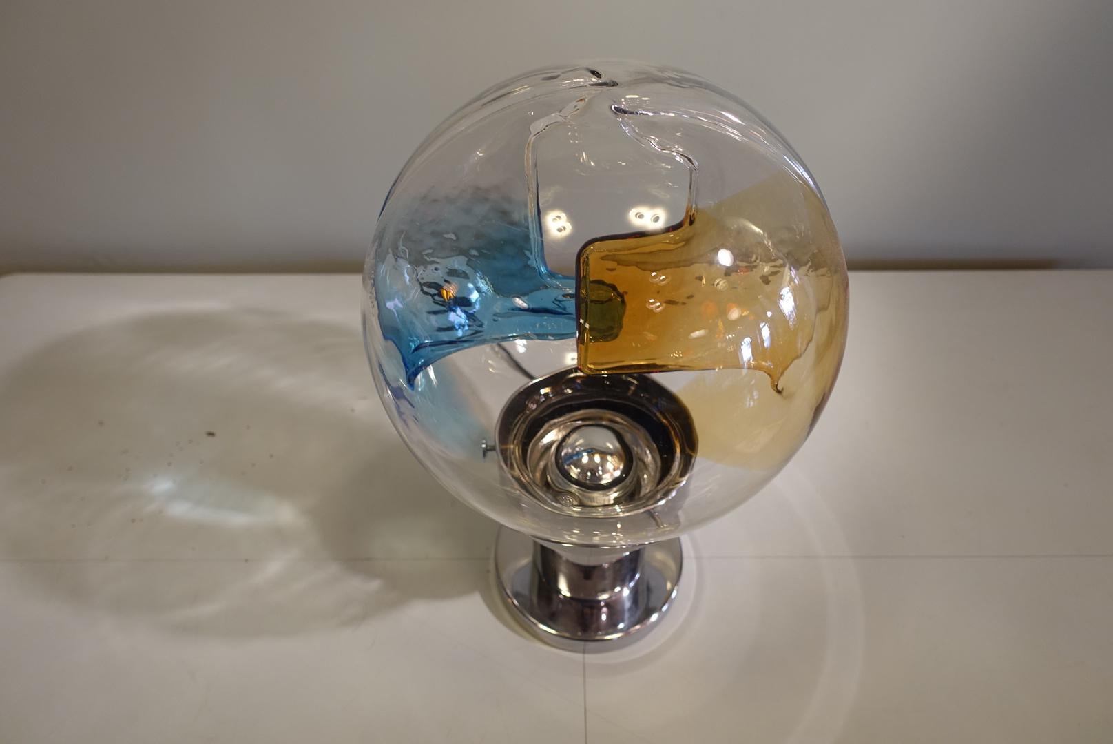 Murano Glass Table Lamp Membrana Series by Toni Zuccheri for Venini, circa 1960 5