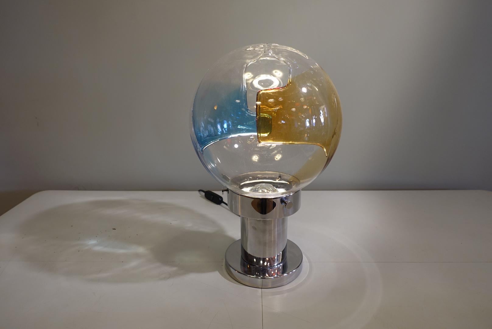 Murano Glass Table Lamp Membrana Series by Toni Zuccheri for Venini, circa 1960 7