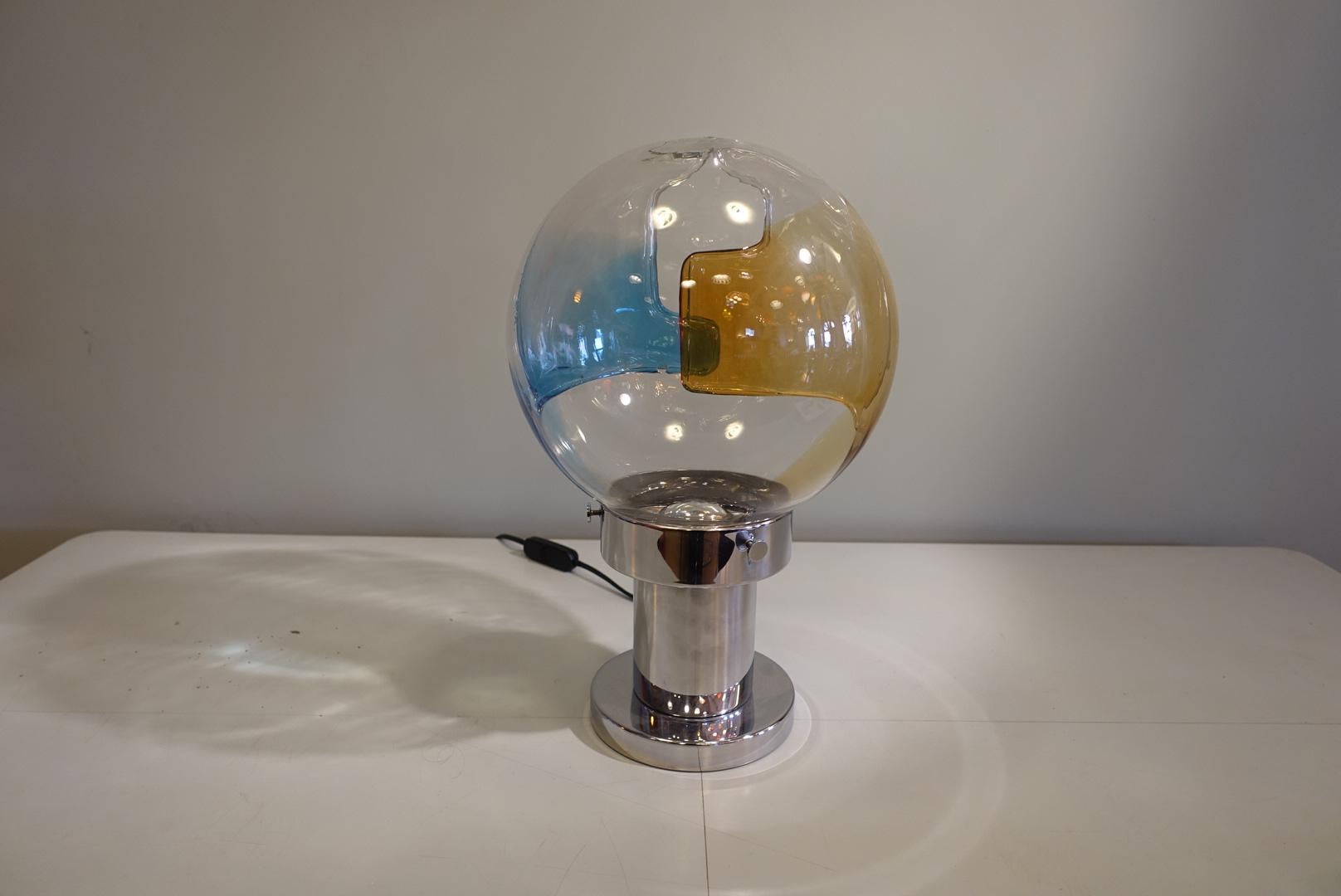 Murano Glass Table Lamp Membrana Series by Toni Zuccheri for Venini, circa 1960 2