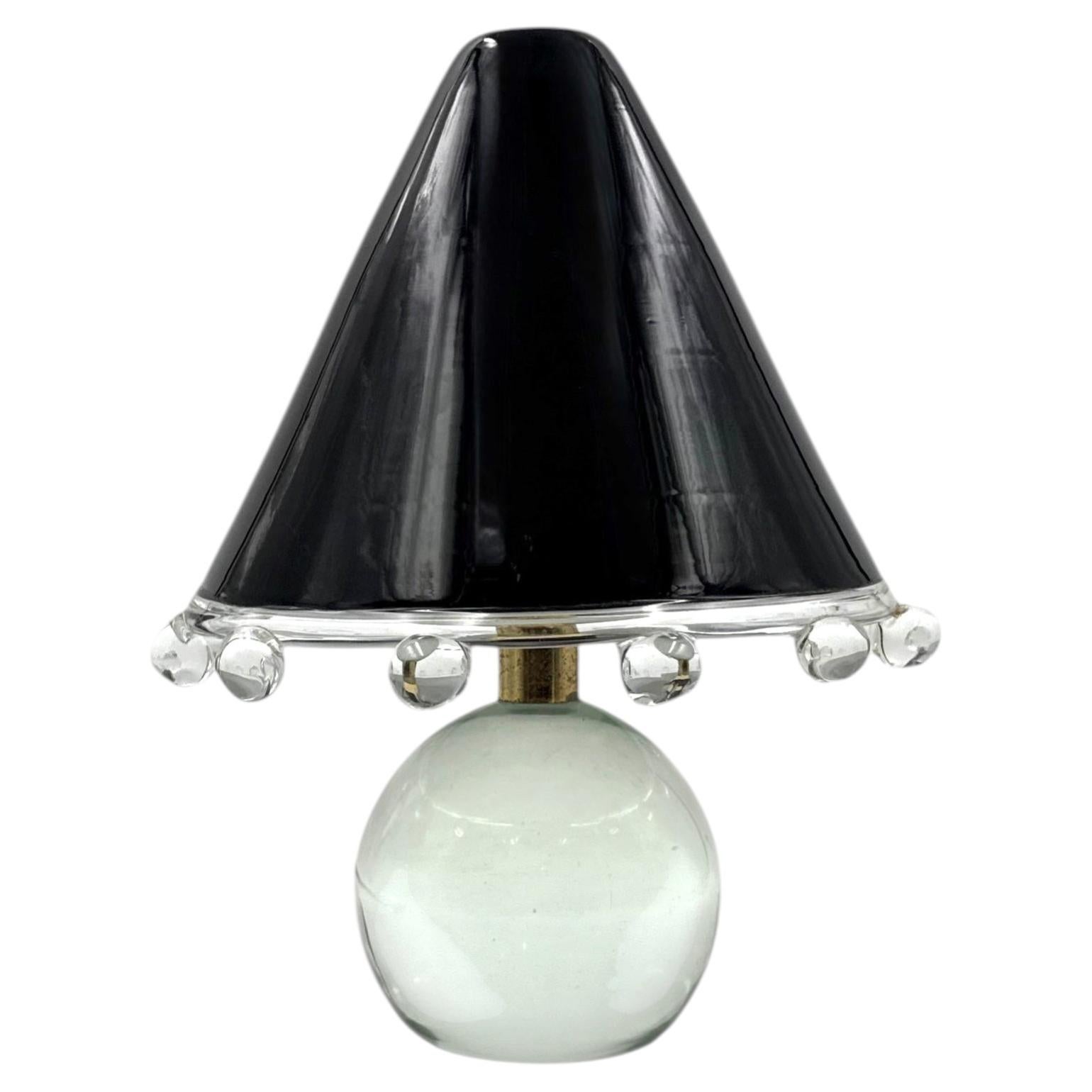 Murano Glass Table Lamp mod. Budur, Roberto Pamio, Leucos Italy, 1970s