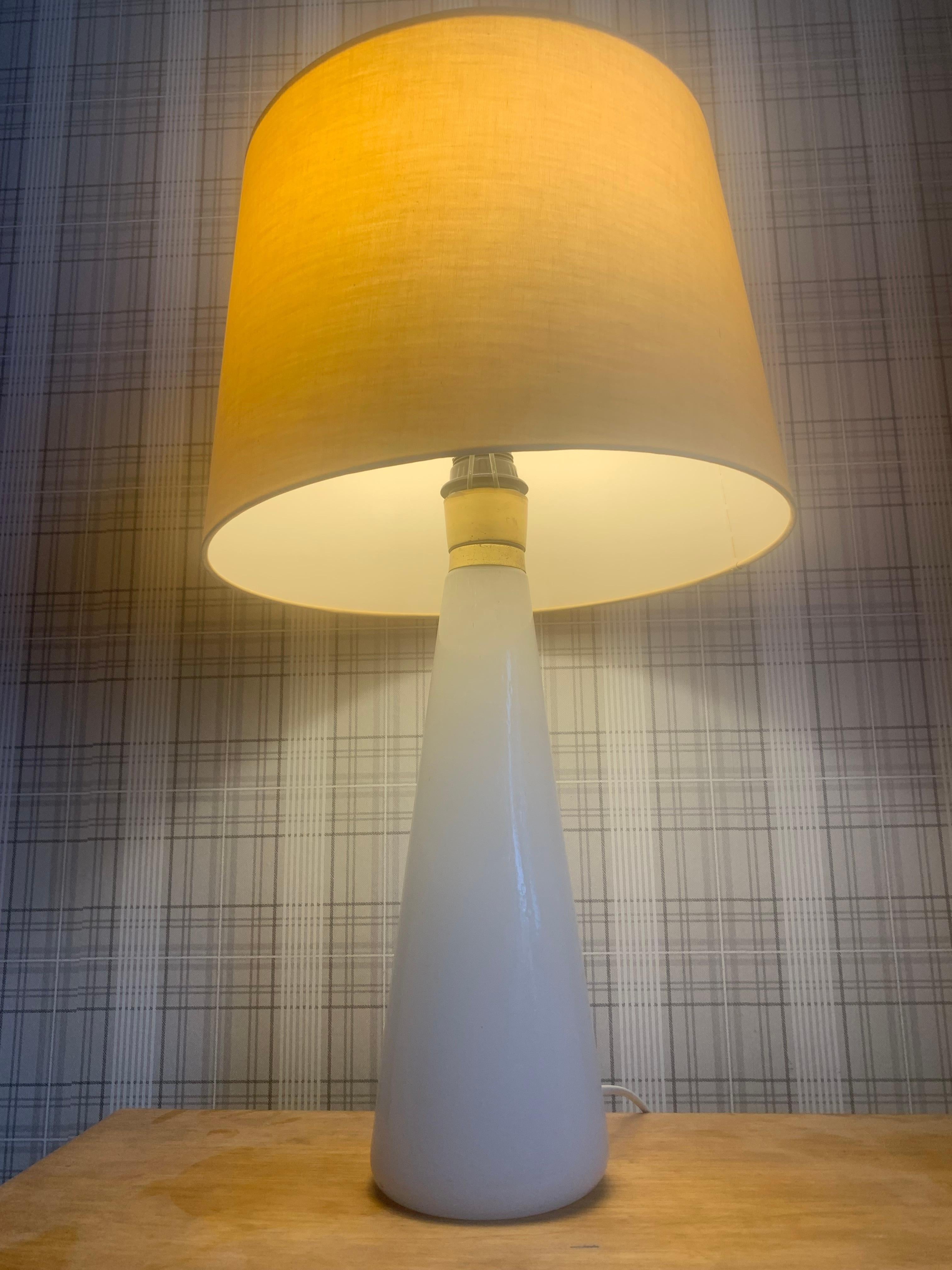 XIXe siècle Lampe de table en verre de Murano Paolo Venini en vente