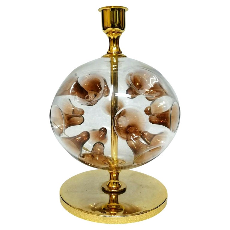 Murano Glass Table Lamp with Introflexion, 1970s For Sale at 1stDibs