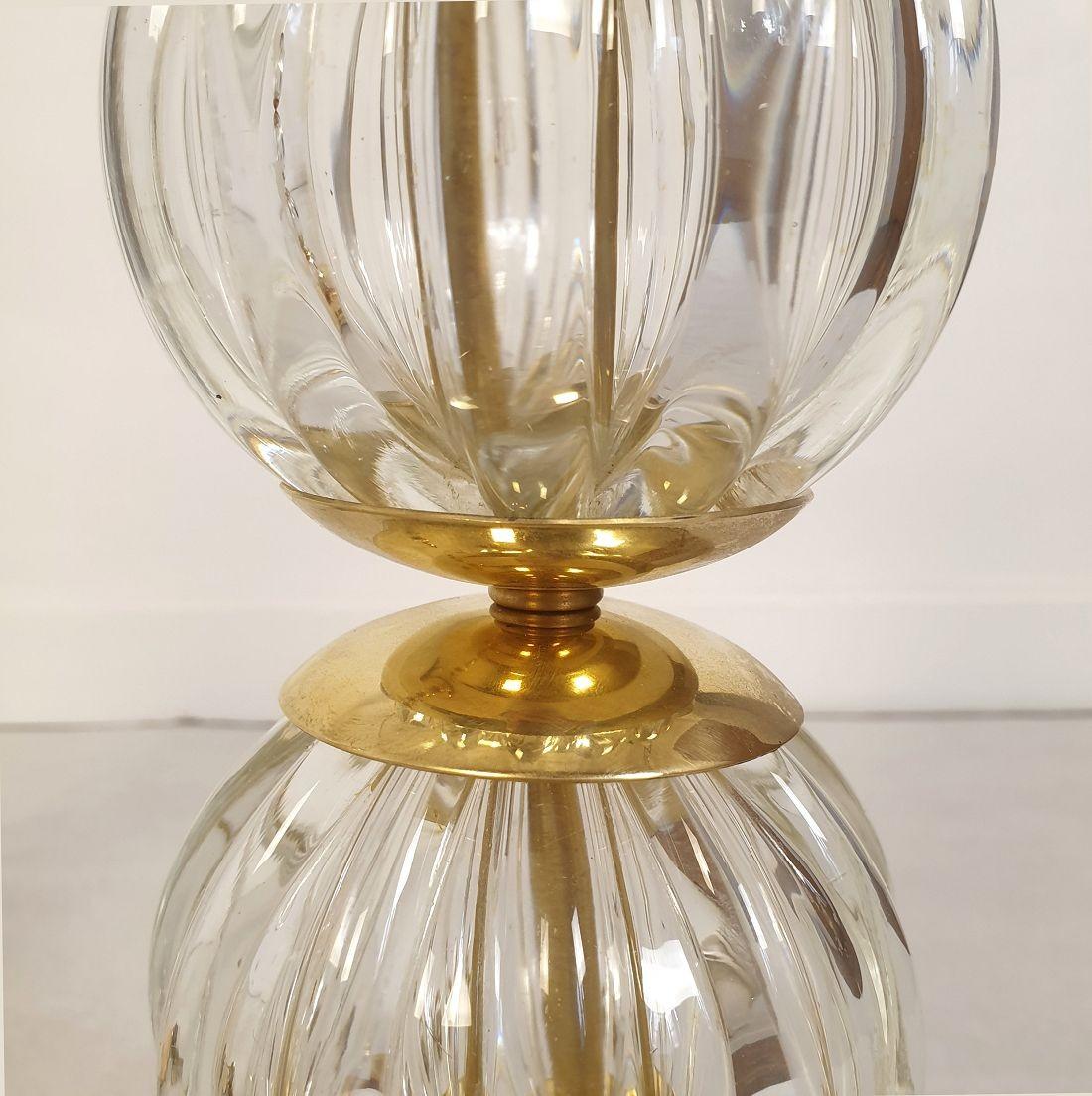 Murano glass table lamps - a pair 1