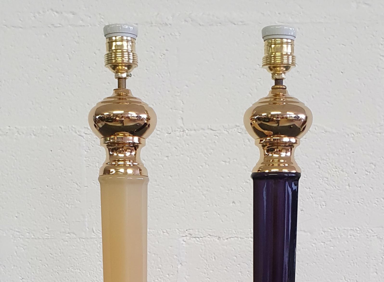 Mid-20th Century Murano Glass Table Lamps from Cenedese For Sale