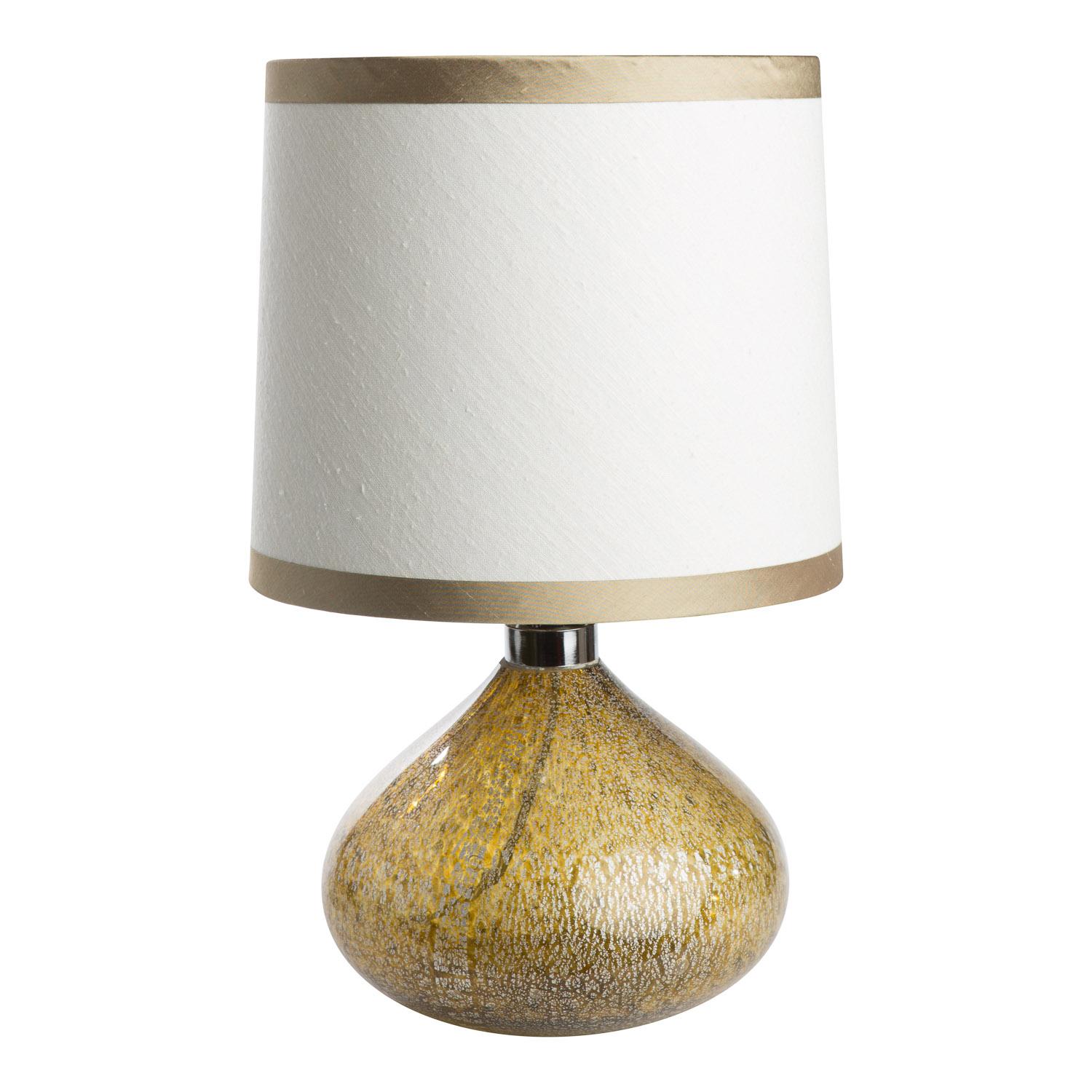 Lampes de bureau en verre de Murano en ambre et véritable feuille d'argent - par LAVAI  en vente 2