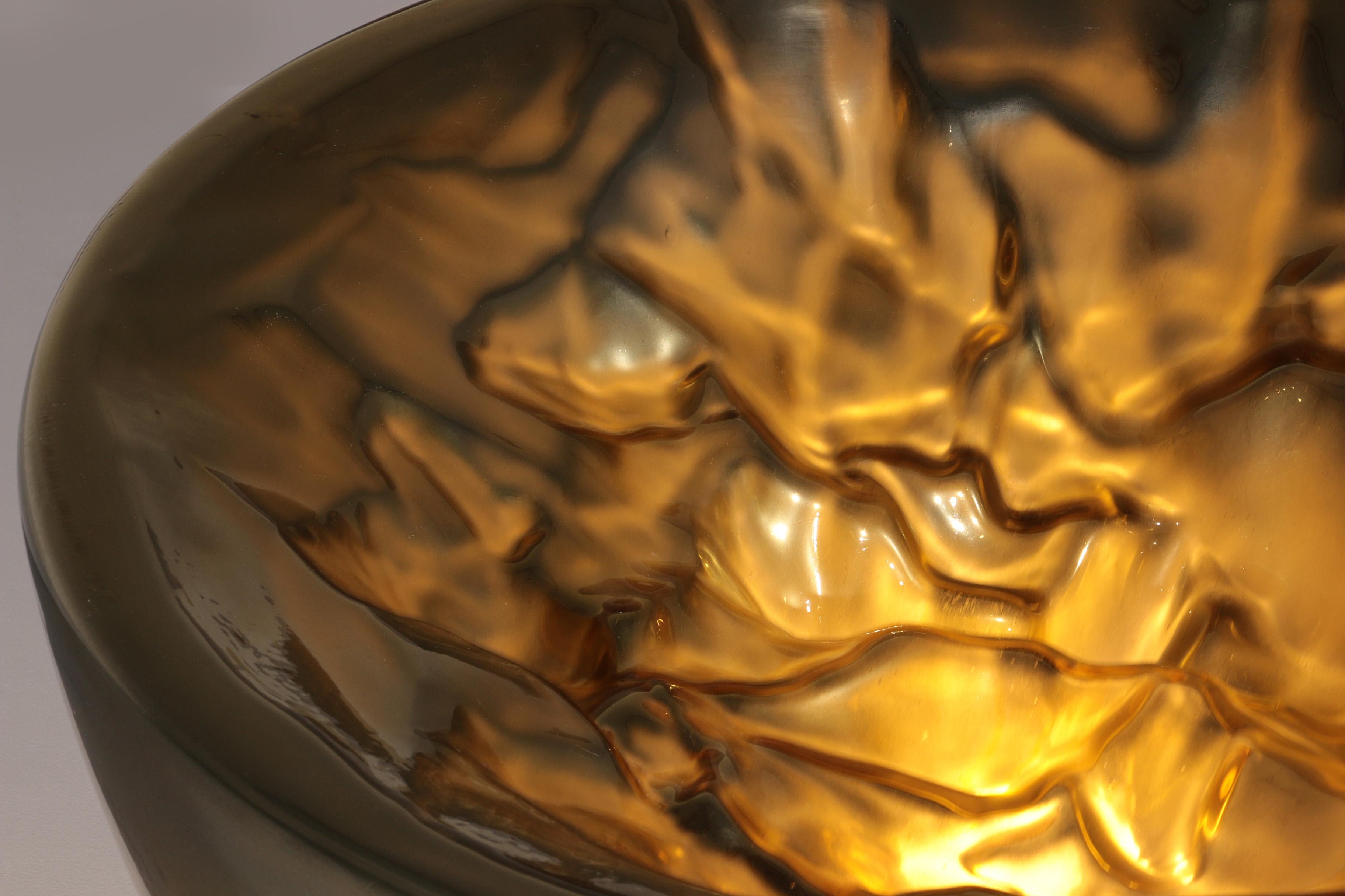Lámpara de sobremesa o de pie de cristal de Murano de Carlo Nason para Mazzega (años 70) Italiano en venta