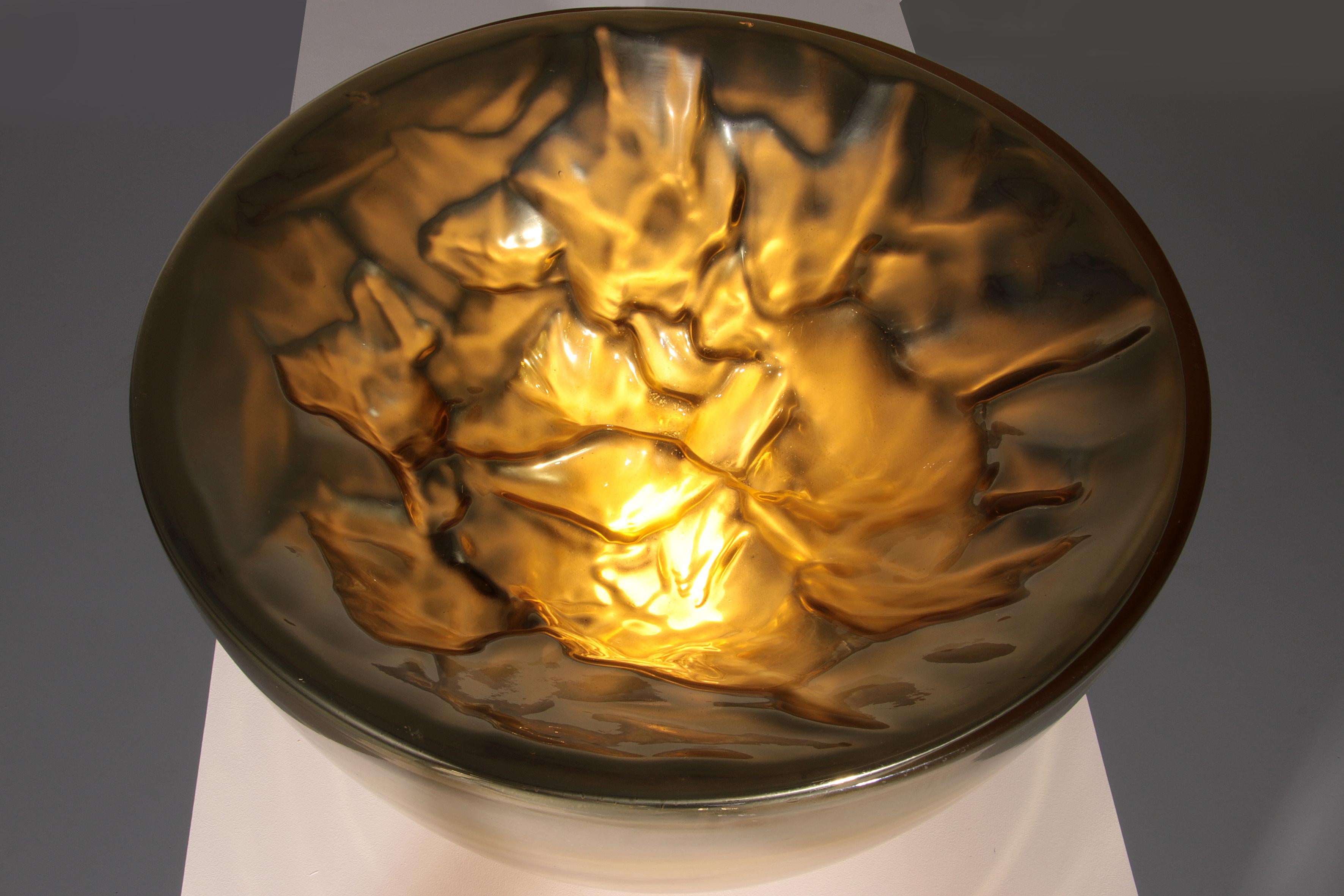 Lámpara de sobremesa o de pie de cristal de Murano de Carlo Nason para Mazzega (años 70) en Bueno estado para la venta en Oirlo, LI