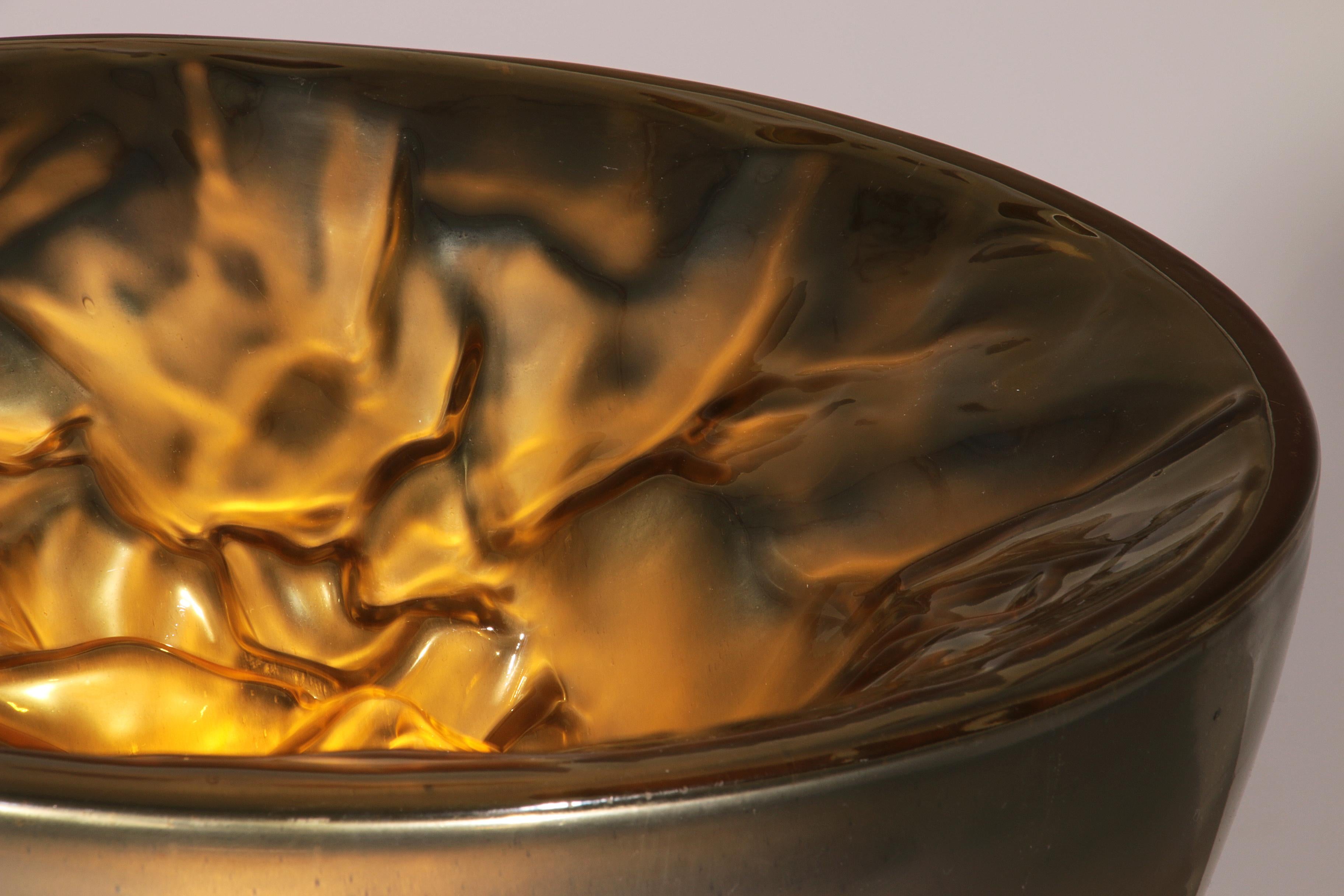 Lámpara de sobremesa o de pie de cristal de Murano de Carlo Nason para Mazzega (años 70) Cristal de Murano en venta