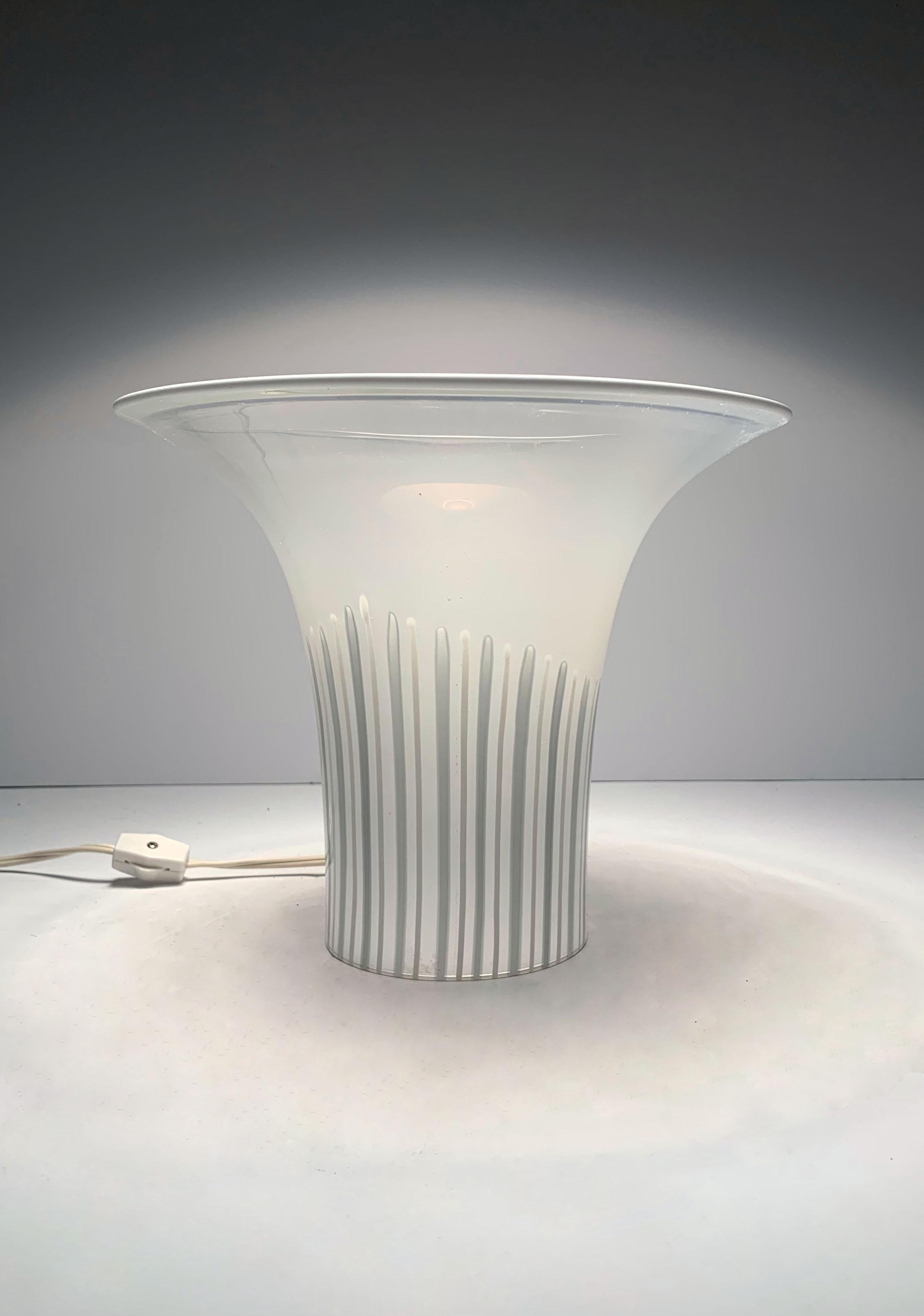 20ième siècle Torchères de table en verre de Murano en vente