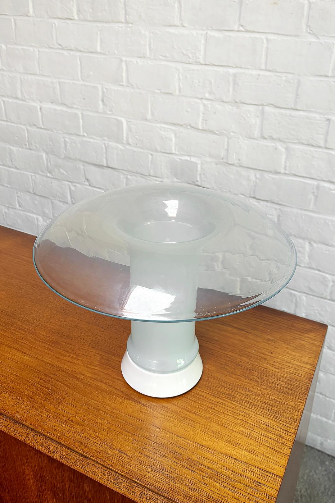Lampada da tavolo in vetro di Murano di F.Fabian , Italia, anni '60 In condizioni ottime in vendita a Antwerp, Antwerp