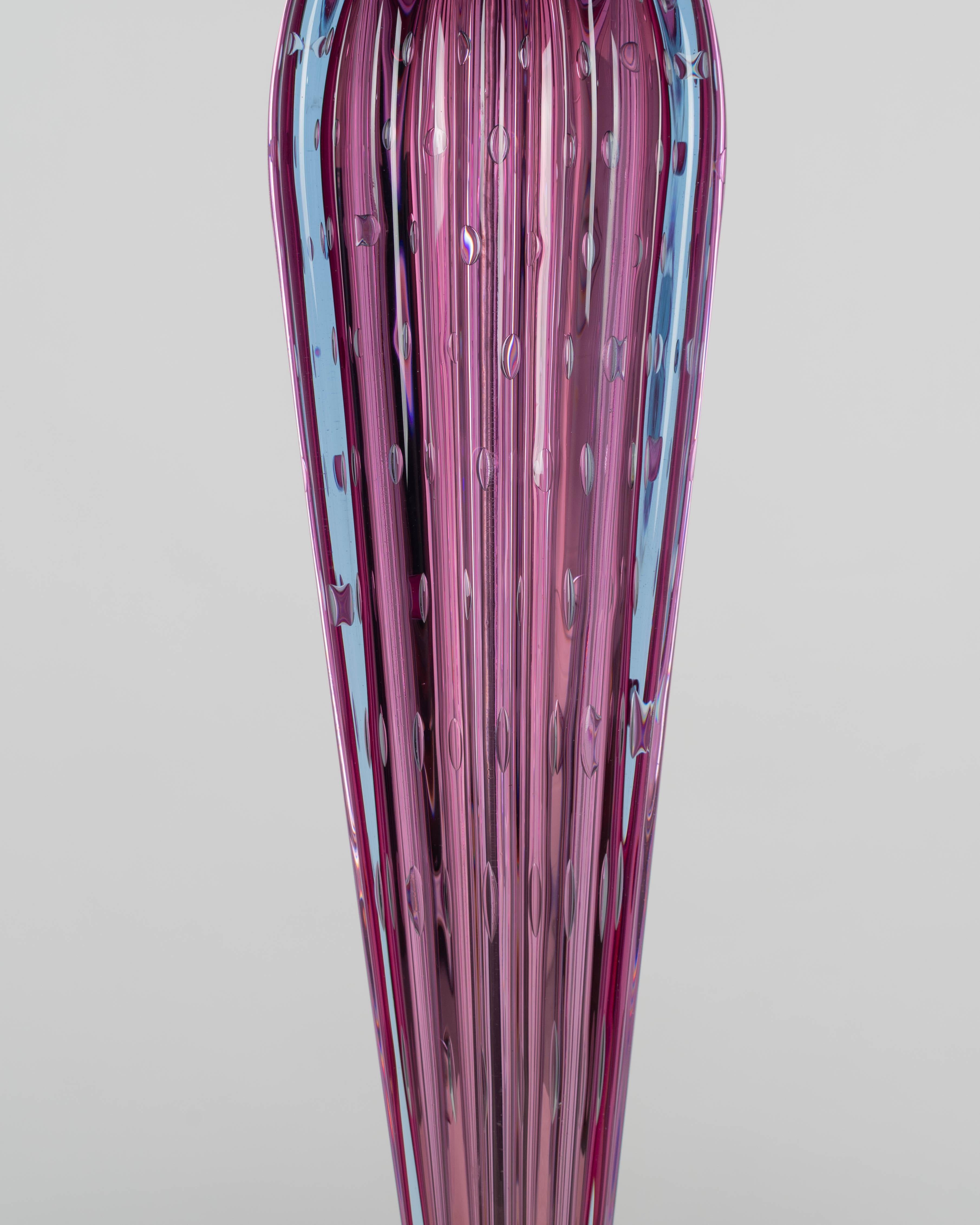 Lámpara alta de cristal de Murano de mediados del siglo XX en venta 2