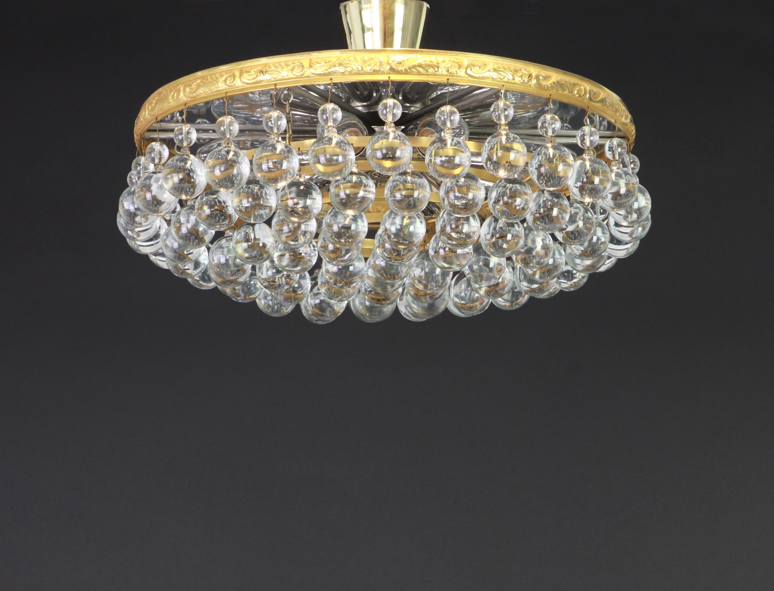 Late 20th Century Murano Glass Tear Drop Chandelier by Palwa, Germany, 1970s