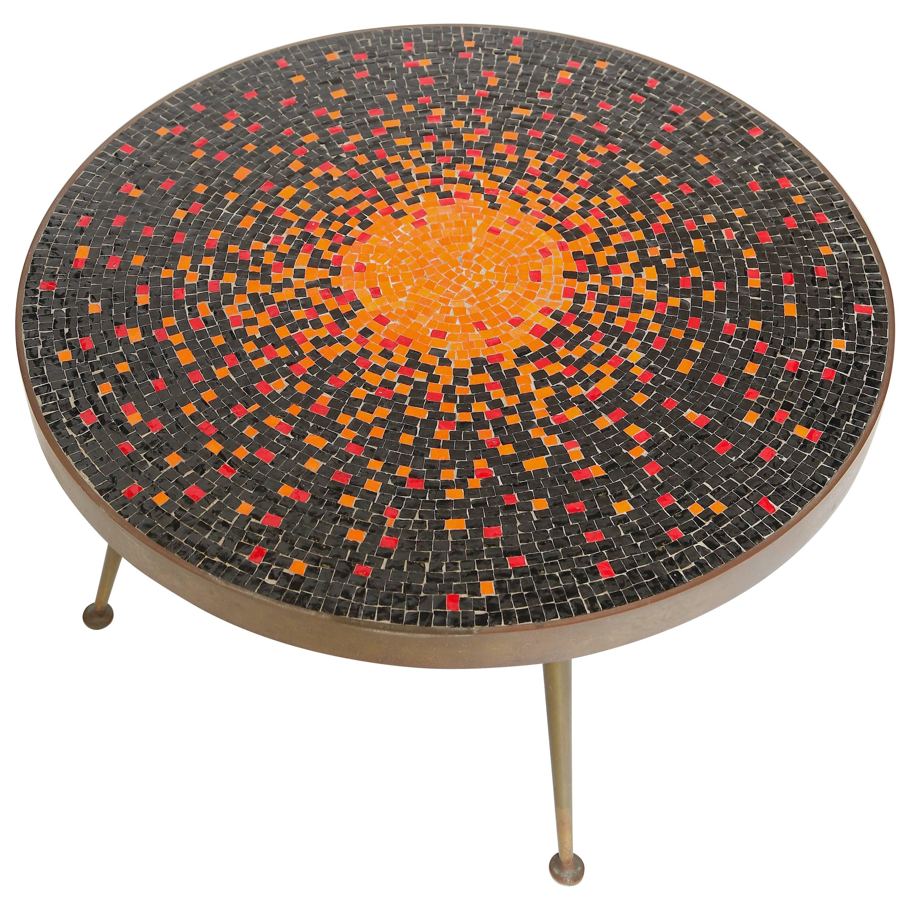 Murano Glass Tile Coffee Table For Sale