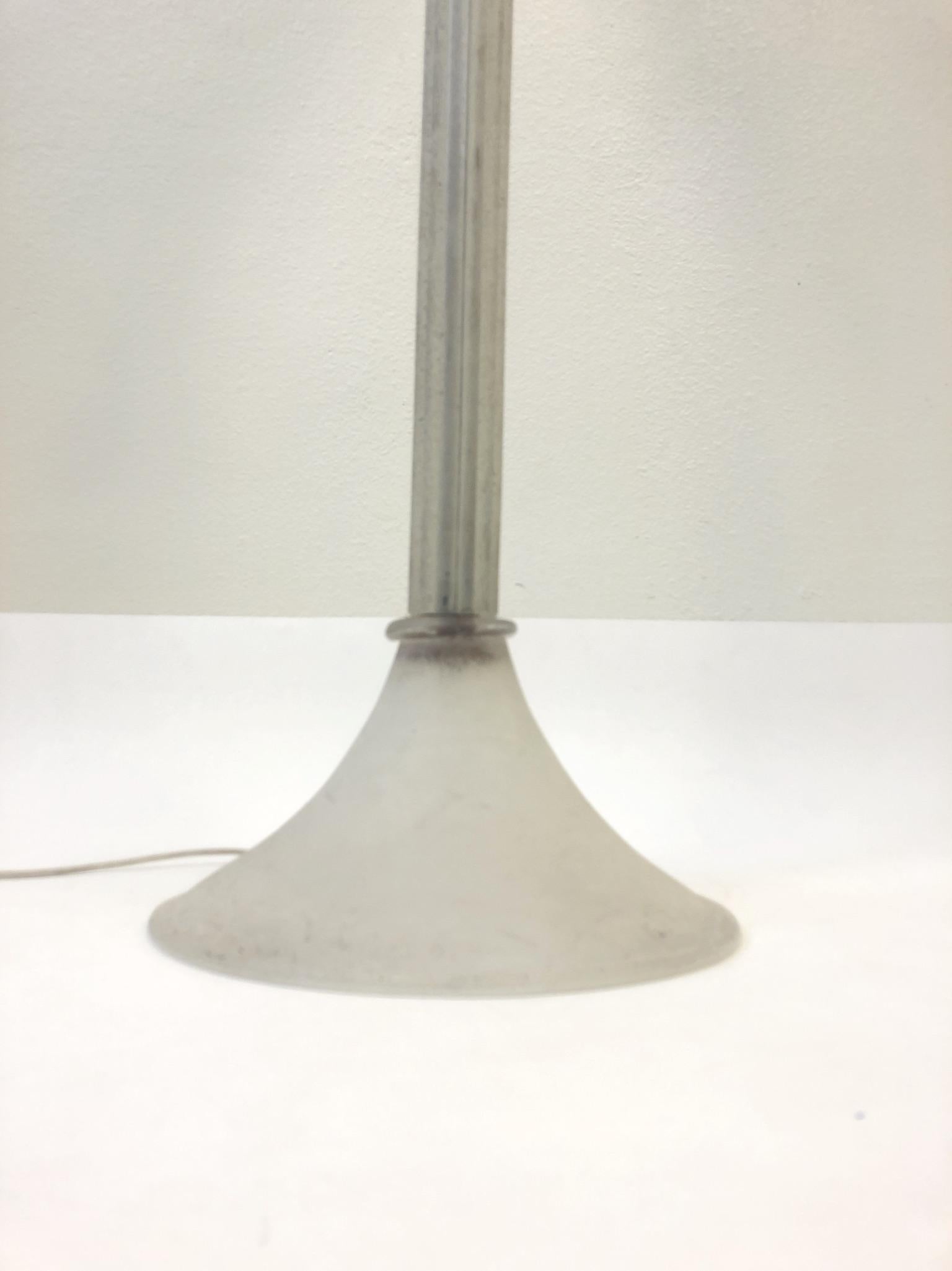 Murano Glass Torchère Floor Lamp by Karl Springer for Seguso For Sale 1