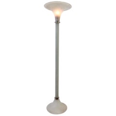 Lampadaire Torchère en verre de Murano par Karl Springer pour Seguso