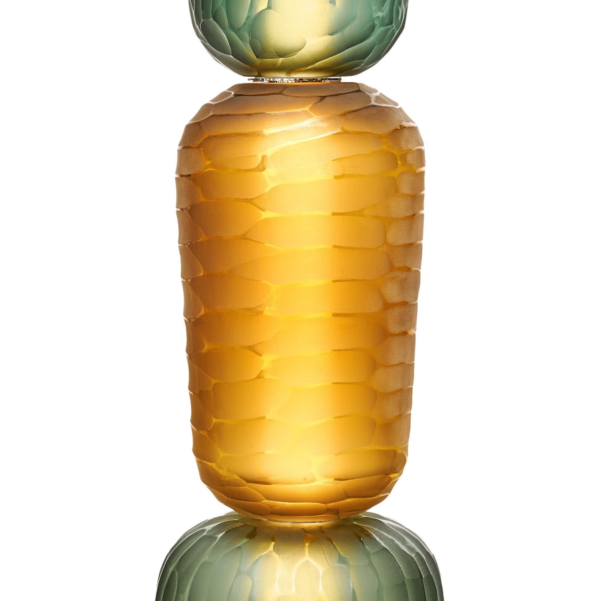 Lámpara de pie Totem de cristal de Murano Moderno de mediados de siglo en venta