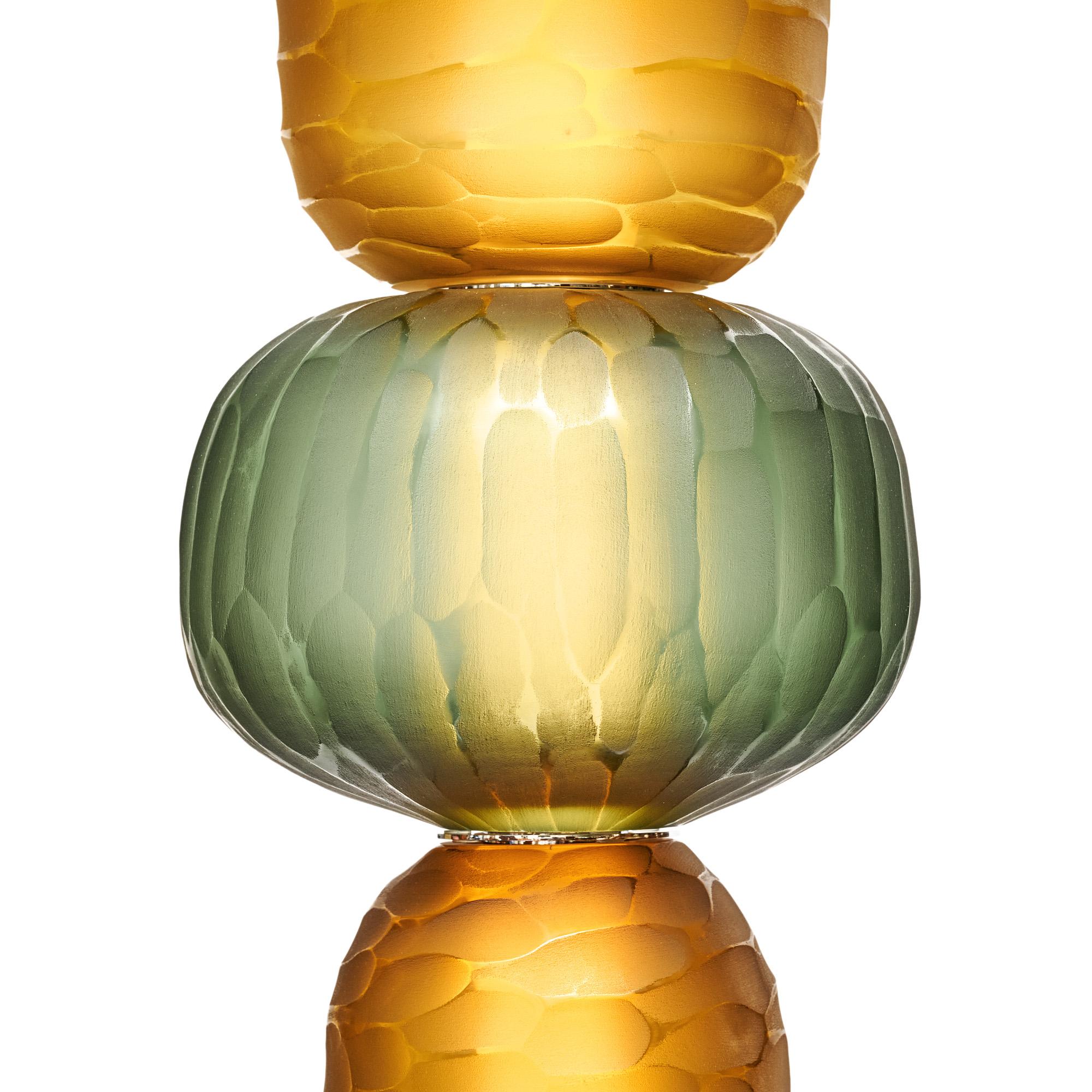 Lámpara de pie Totem de cristal de Murano Italiano en venta