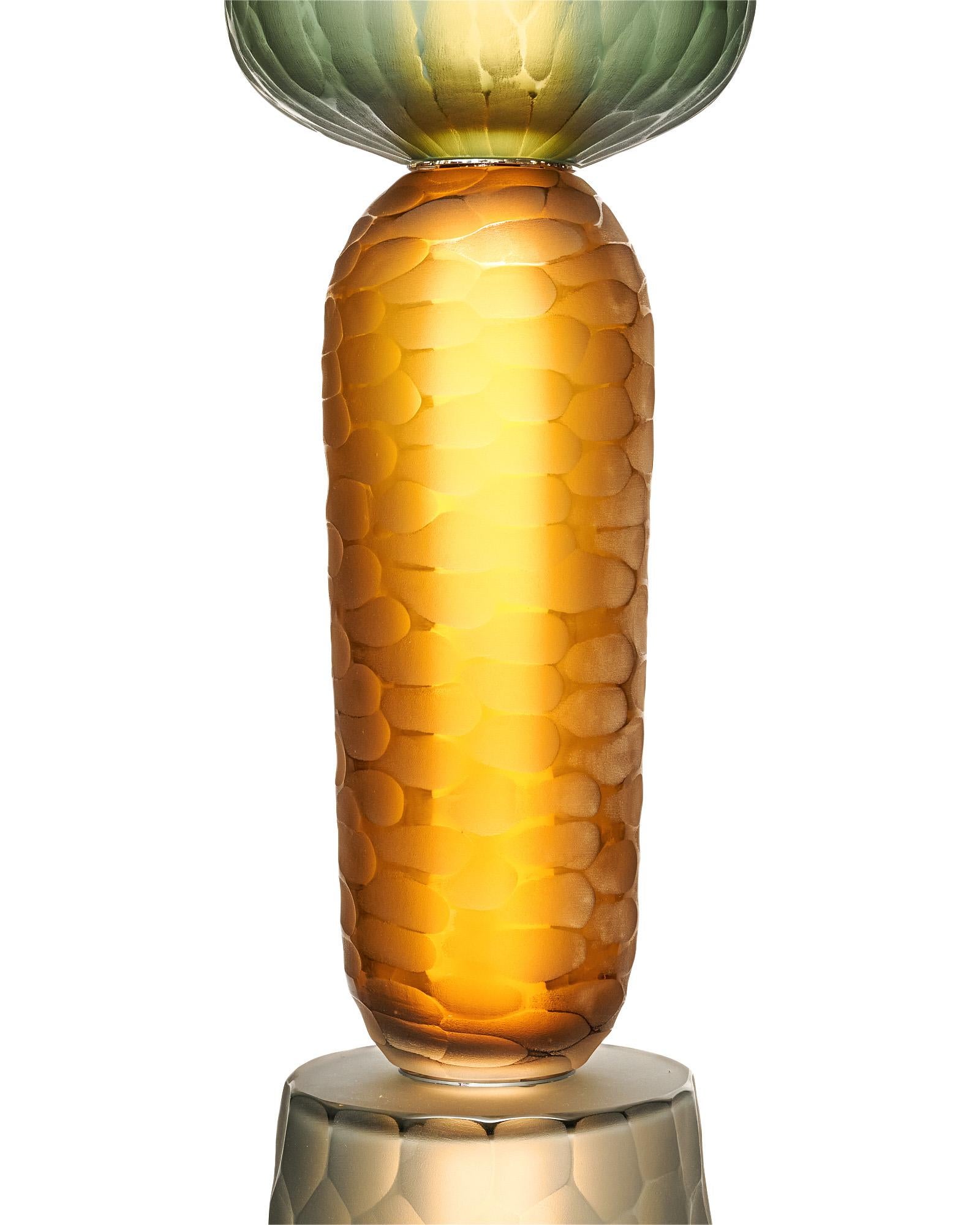 Lámpara de pie Totem de cristal de Murano en Nuevo estado para la venta en Austin, TX