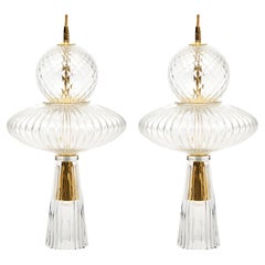 Murano Glass Transparent Pendants