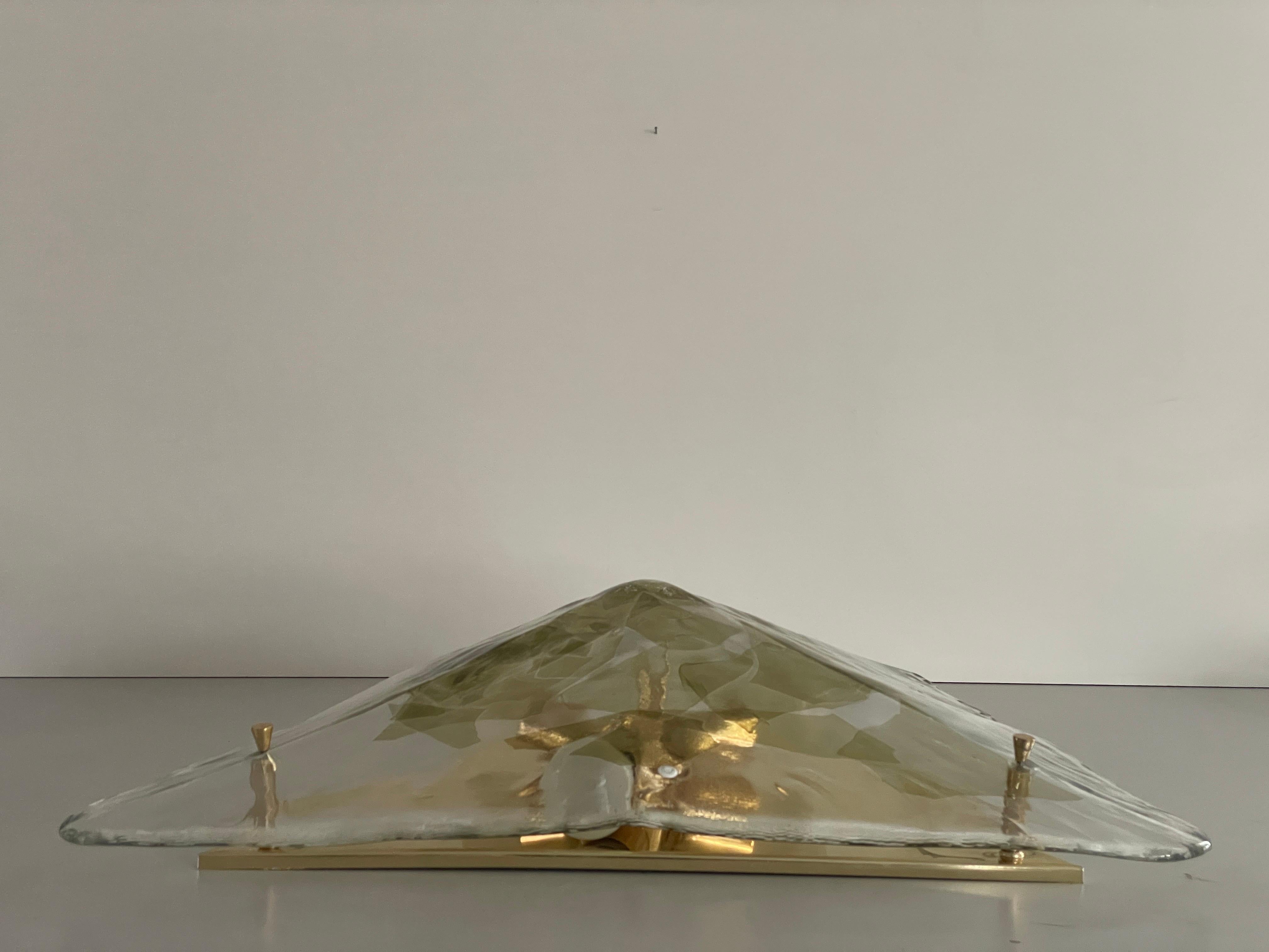 Mid-Century Modern Grand plafonnier en verre de Murano de La Murrina, années 1980, Italie en vente