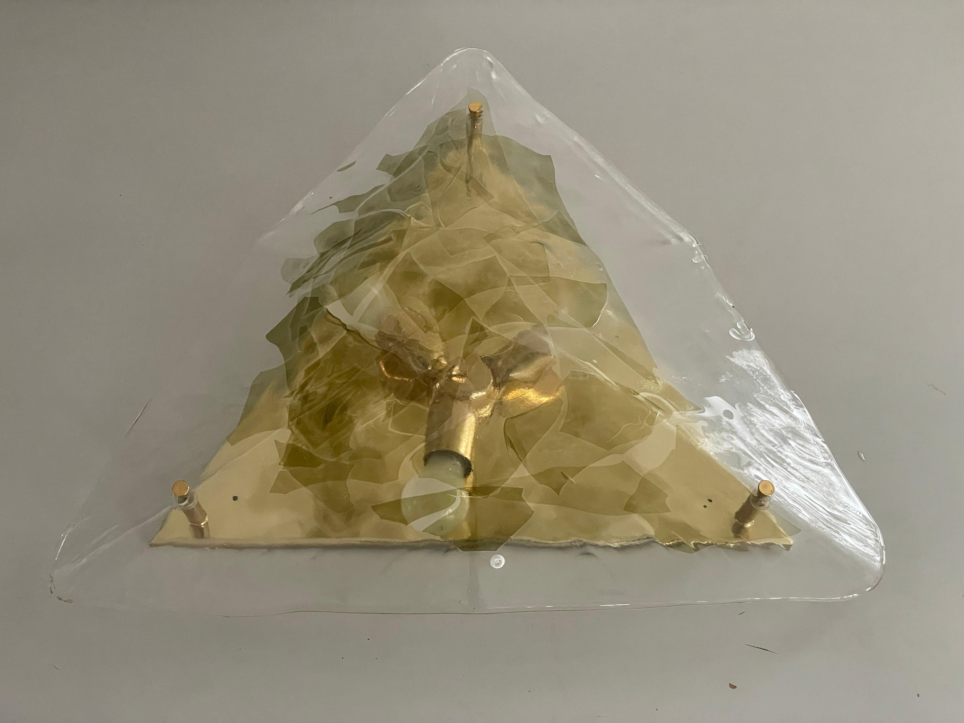 Grand plafonnier en verre de Murano de La Murrina, années 1980, Italie Excellent état - En vente à Hagenbach, DE