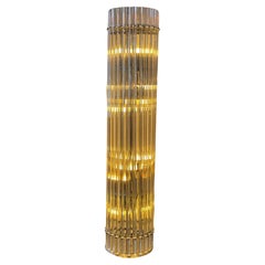 Lampadaire italien Triedri en verre de Murano