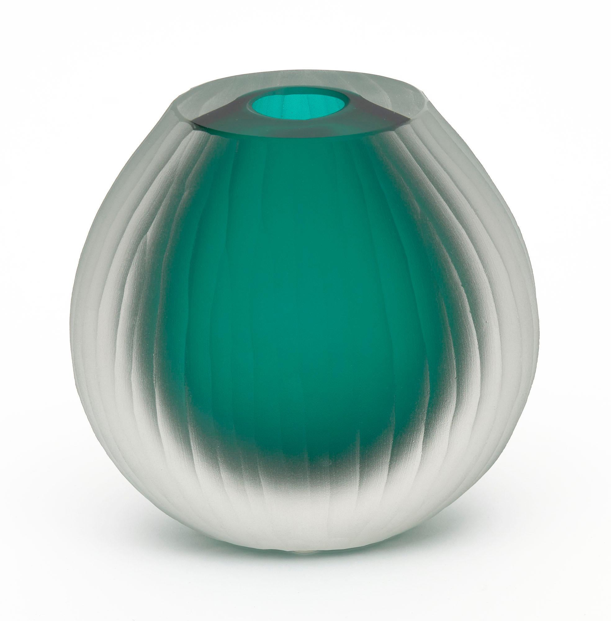 Murano Glass Trio of Vases in the Manner of Tobia Scarpa For Sale 2