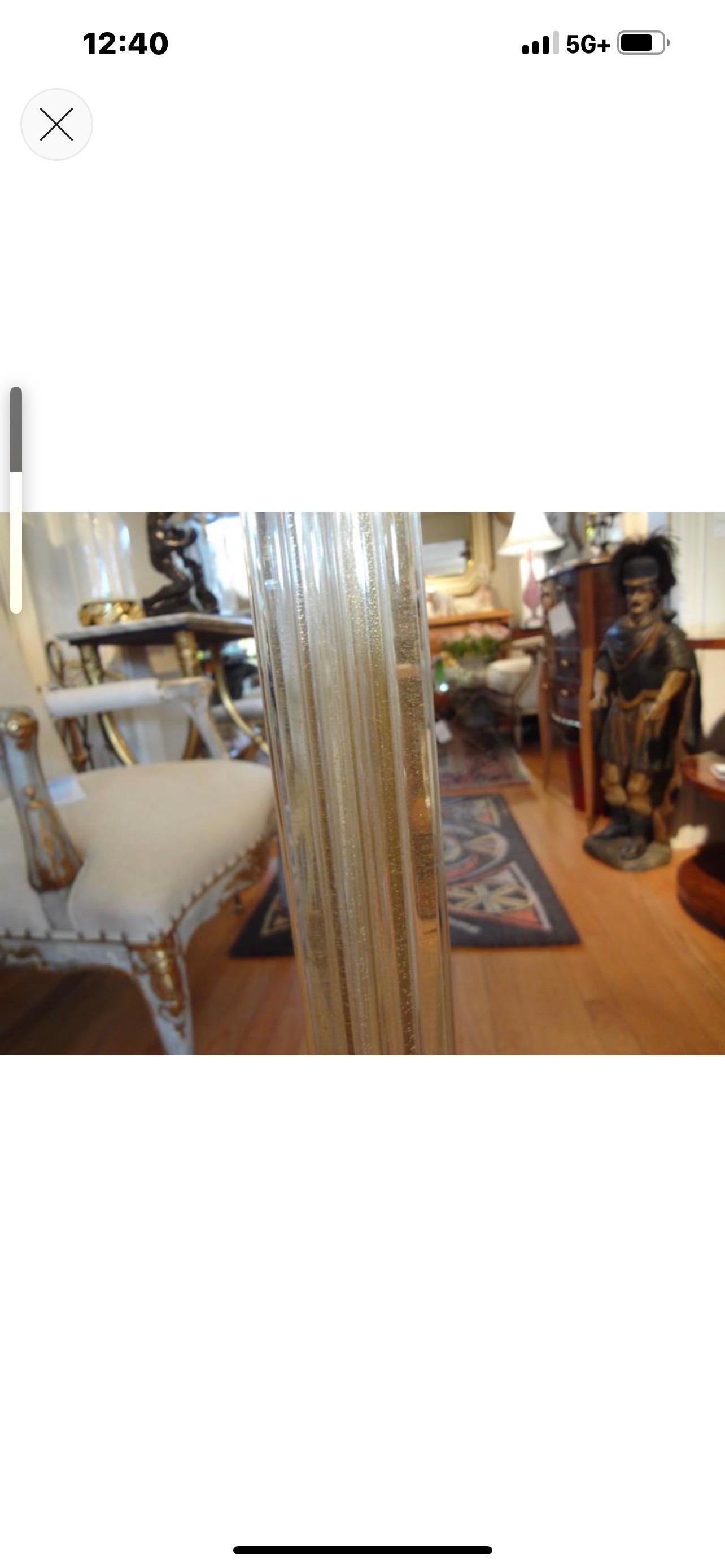 Lampadaire tripode en verre de Murano par Barovier Bon état - En vente à Houston, TX